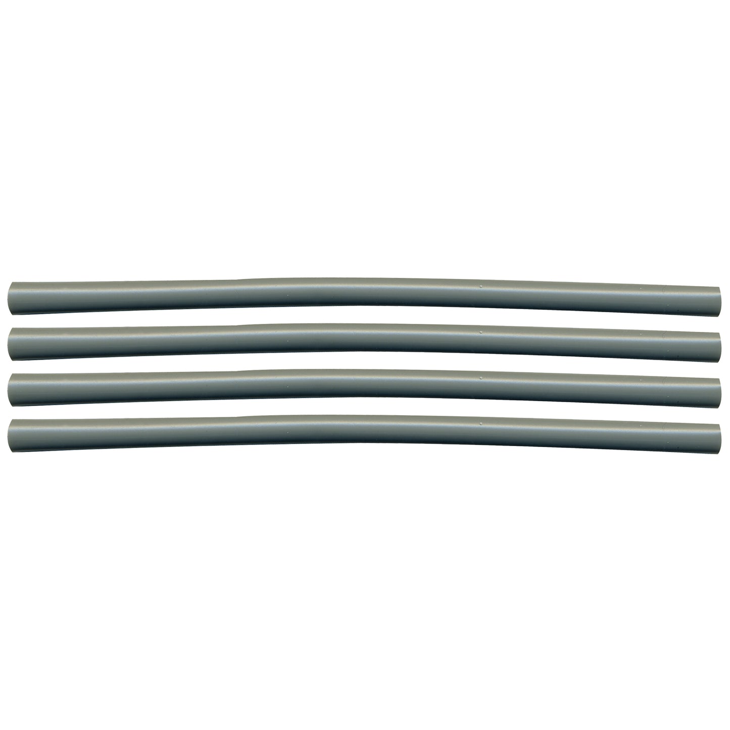 Semi-Rigid Adhesive-Lined Heat Shrink Tubing 2.5:1 Gray 3/16" ID 22-12 AWG - 12" Inch 4 Pack
