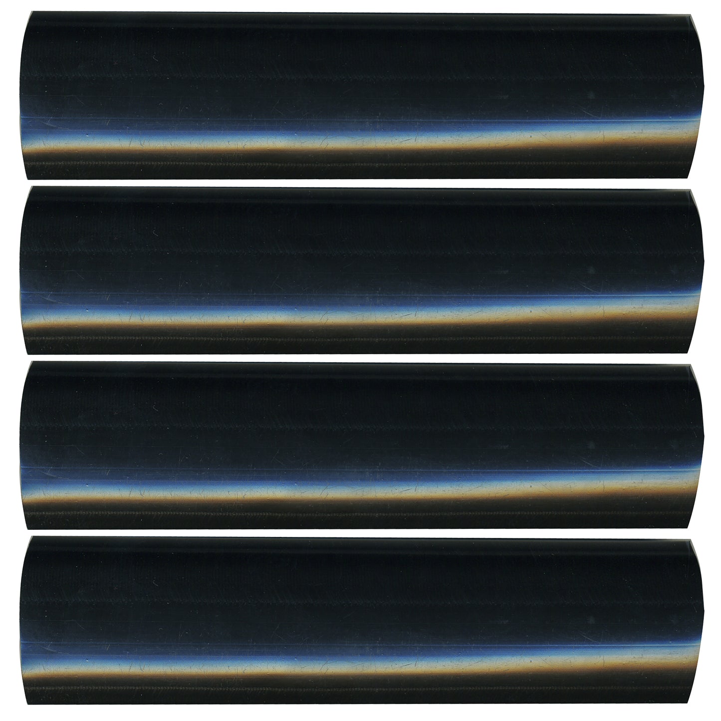Semi-Rigid Adhesive-Lined Heat Shrink Tubing 2.5:1 Black 1" ID 2-4/0 AWG - 12" Inch 4 Pack