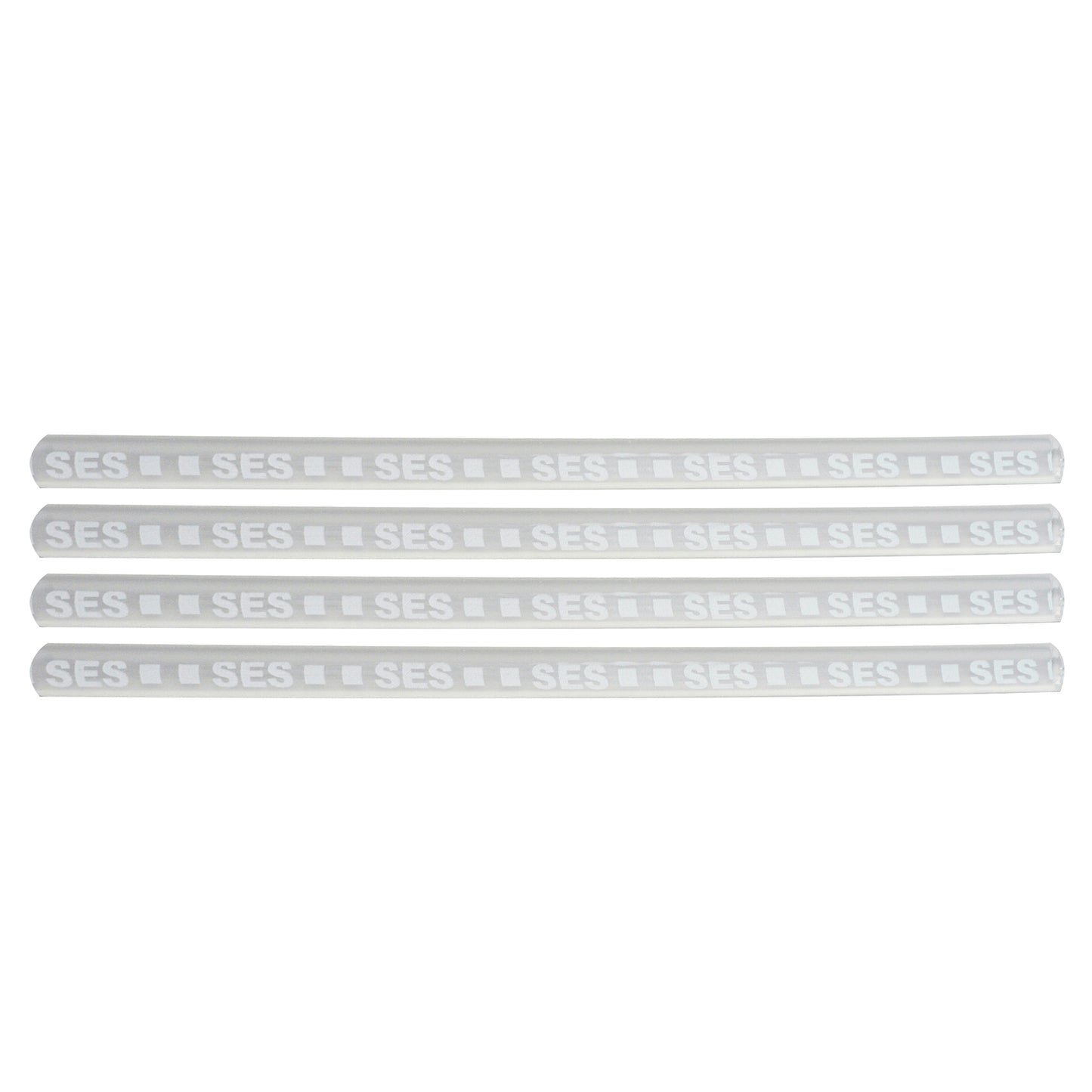 Clear High Adhesive Flow Lined Heat Shrink Tubing 4:1 White .220" ID 24-12 AWG - 12" Inch 4 Pack