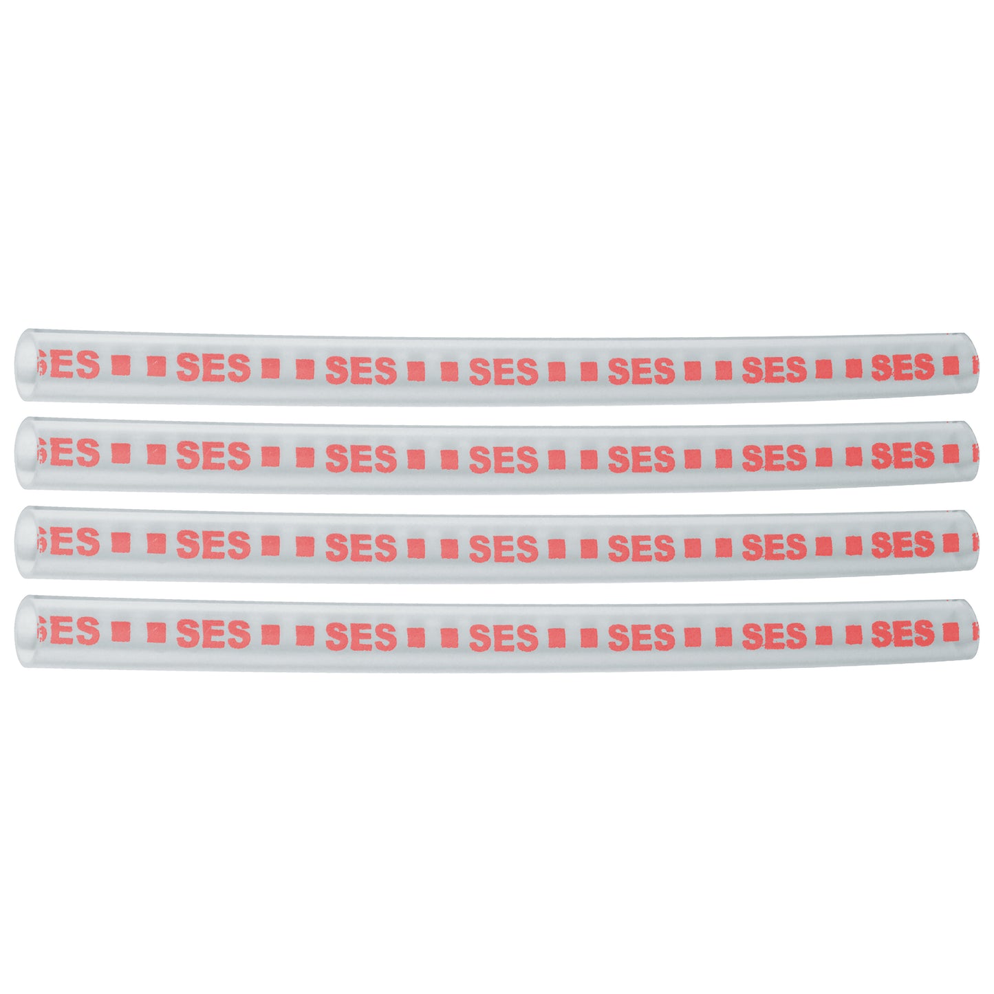Clear High Adhesive Flow Lined Heat Shrink Tubing 4:1 Red .300" ID 22-8 AWG - 12" Inch 4 Pack