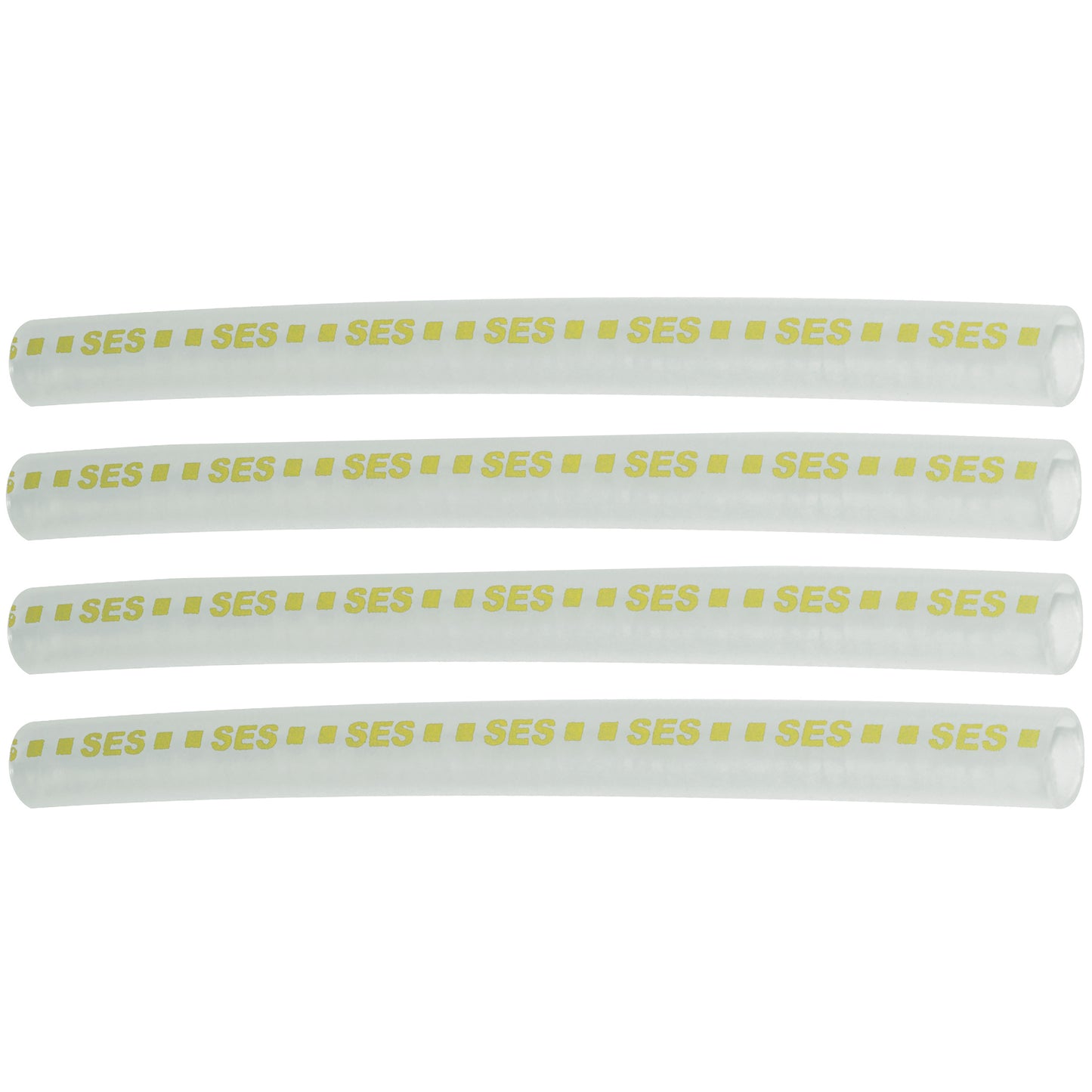 Clear High Adhesive Flow Lined Heat Shrink Tubing 4:1 Yellow .450" ID 14-4 AWG - 12" Inch 4 Pack