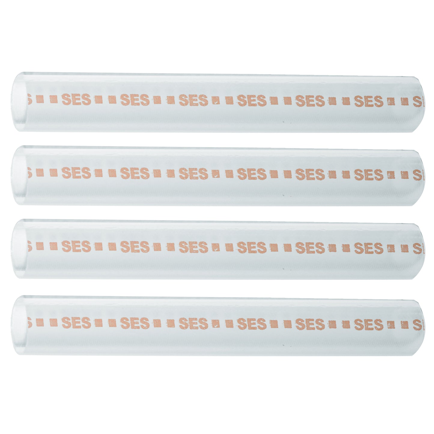 Clear High Adhesive Flow Lined Heat Shrink Tubing 4:1 Orange .700" ID 8-1/0 AWG - 12" Inch 4 Pack