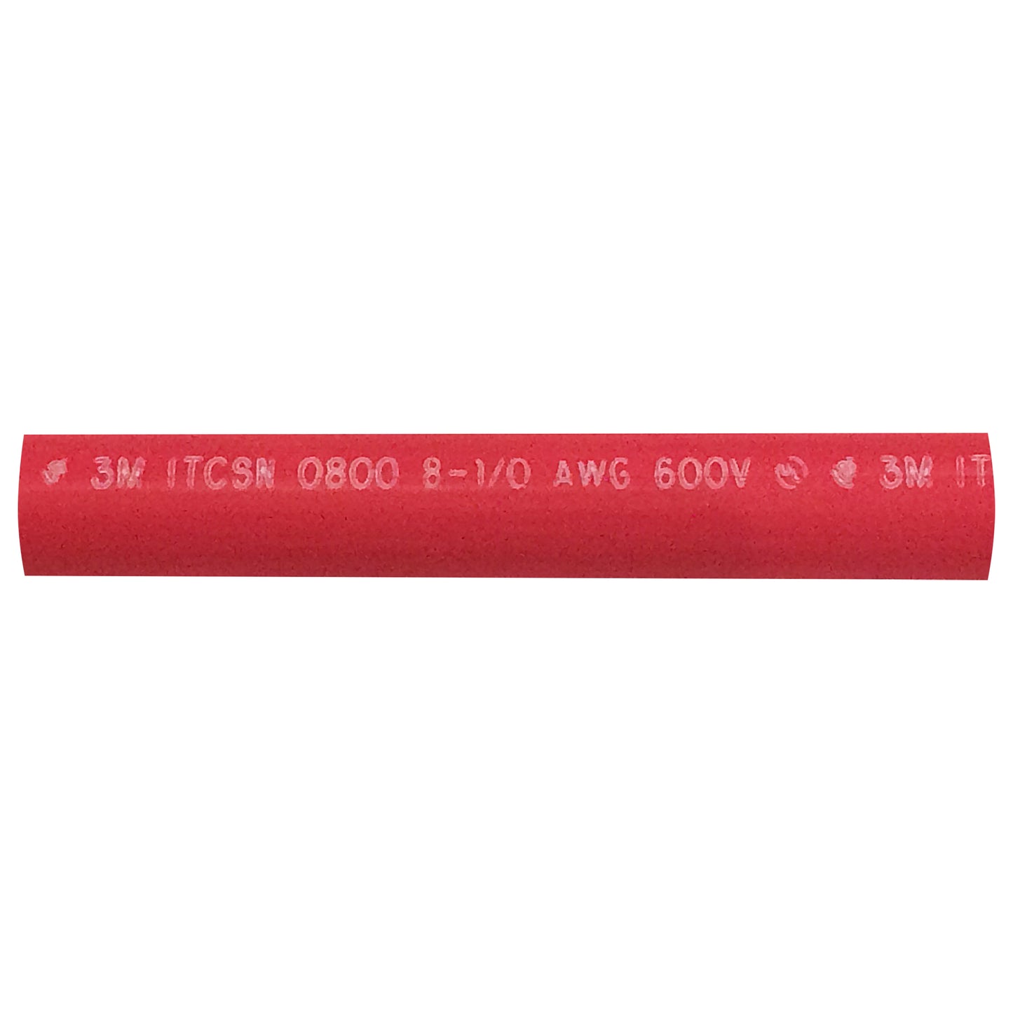 Heavy Dual Wall 3M Adhesive-lined Heat Shrink Tubing 3:1 Red .80" ID 8-1/0 AWG - 6" Inch 1 Each