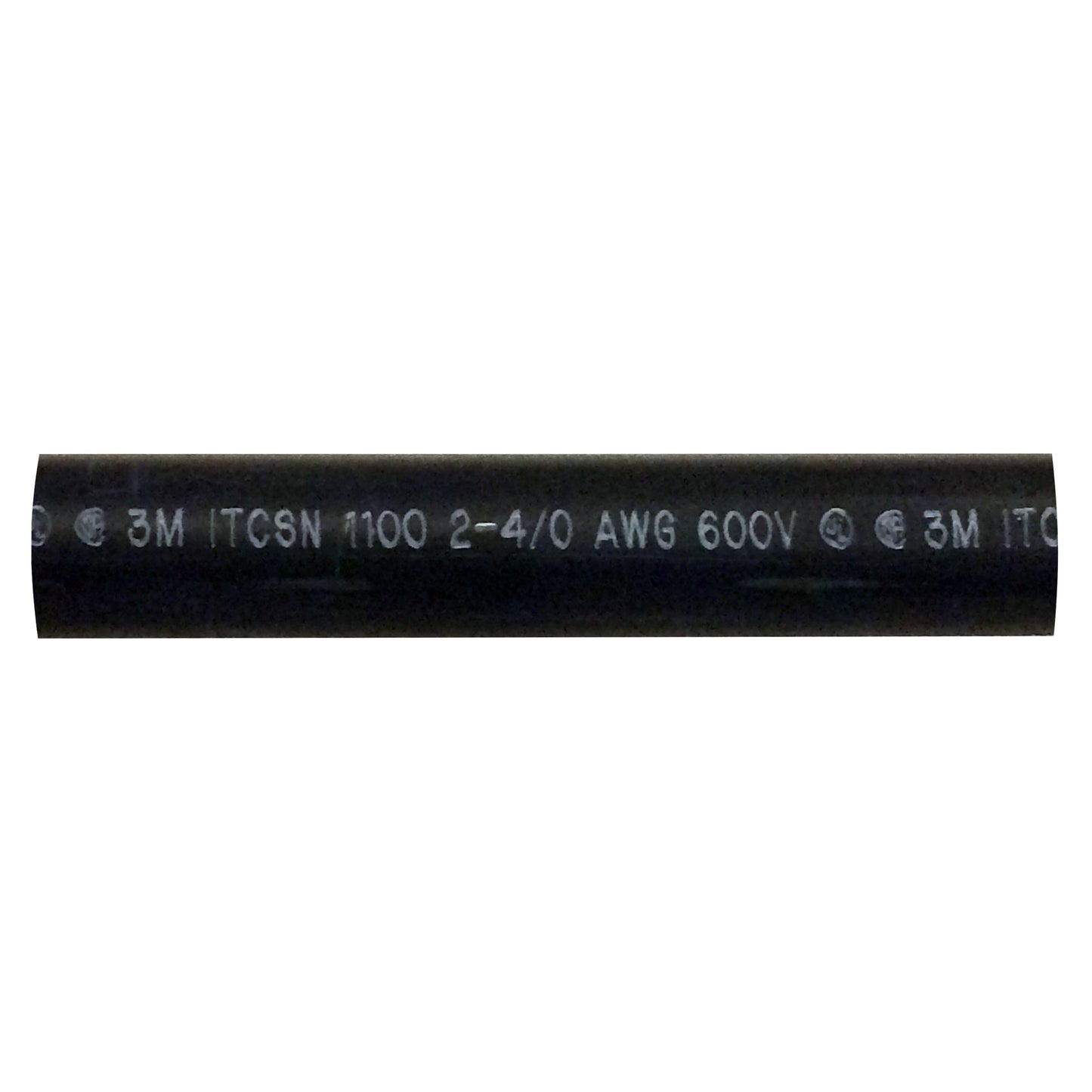 Heavy Dual Wall 3M Adhesive-lined Heat Shrink Tubing 3:1 Black 1.10" ID 2-4/0 AWG - 6" Inch 1 Each