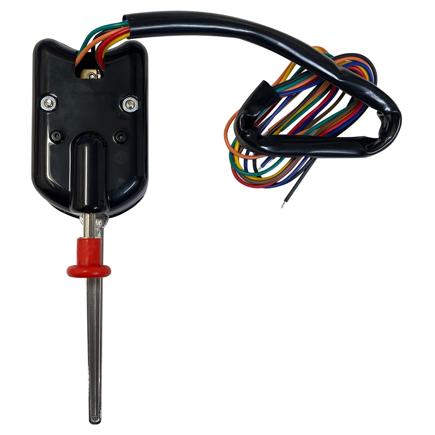 Universal Black Turn Signal Switch 7 Wire W/ Indicator Light & Emergency Flasher Button