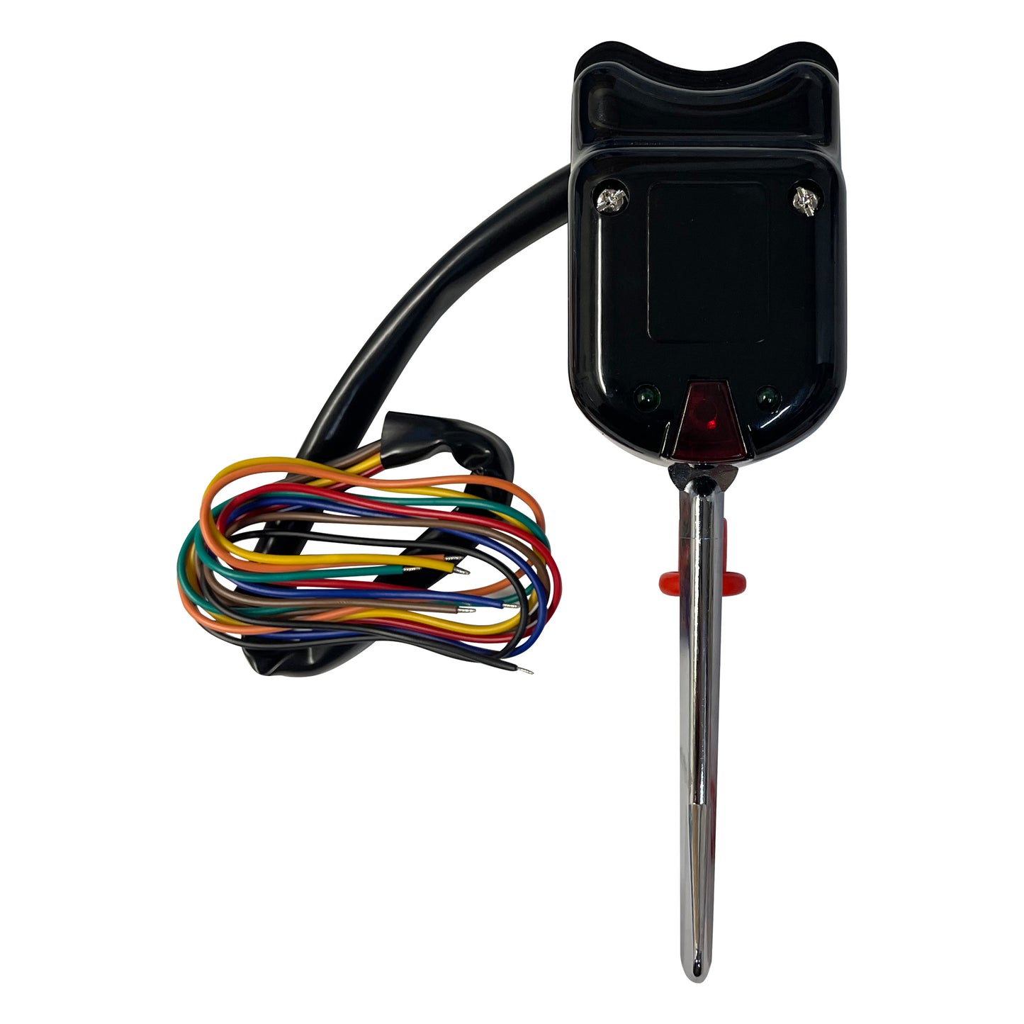 Universal Black Turn Signal Switch 7 Wire W/ Indicator Light & Emergency Flasher Button