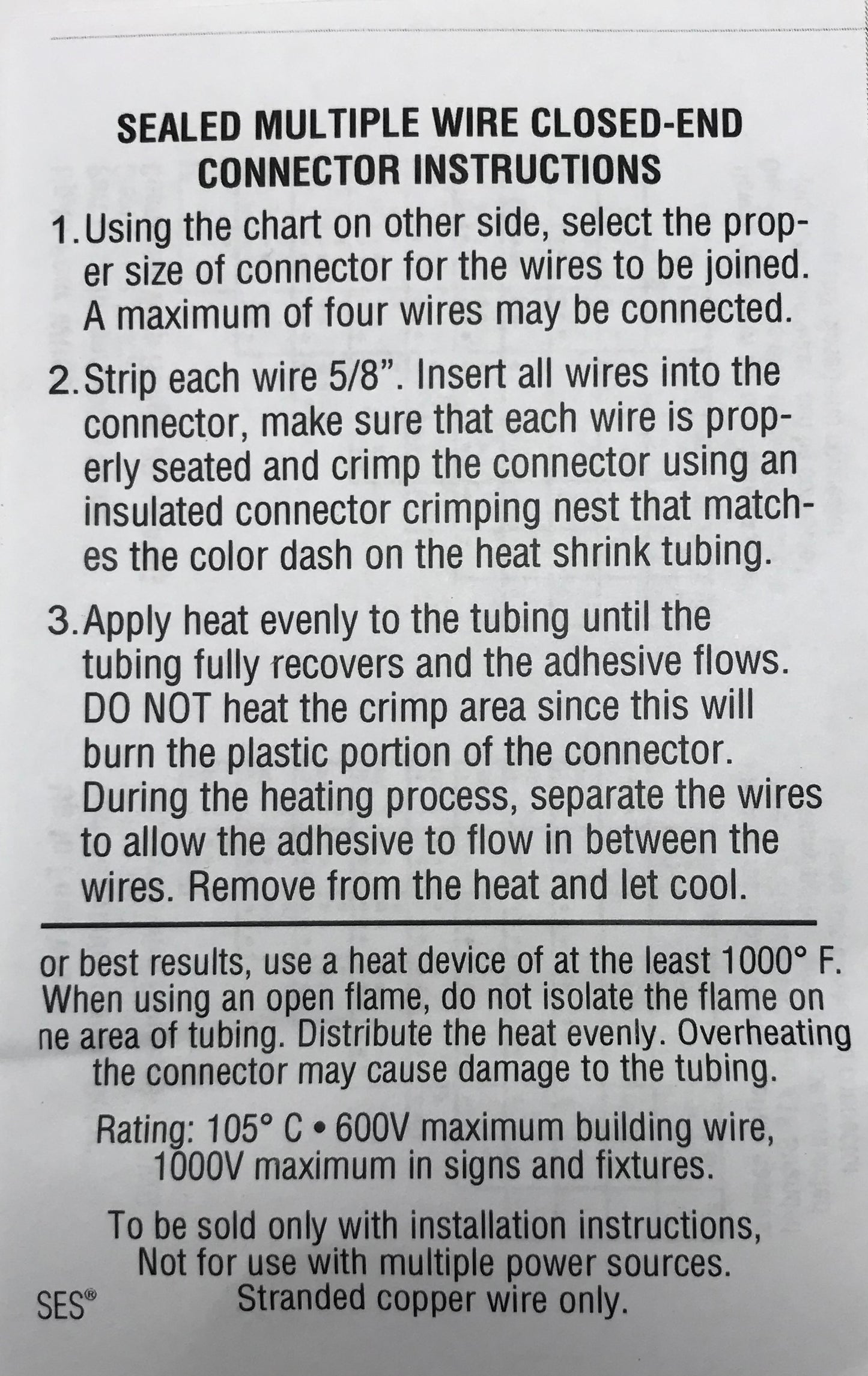 30 Piece Heat Shrink & Crimp Multiple Wire Closed End & 2-1 In-Line Butt Connector Assortment Kit
