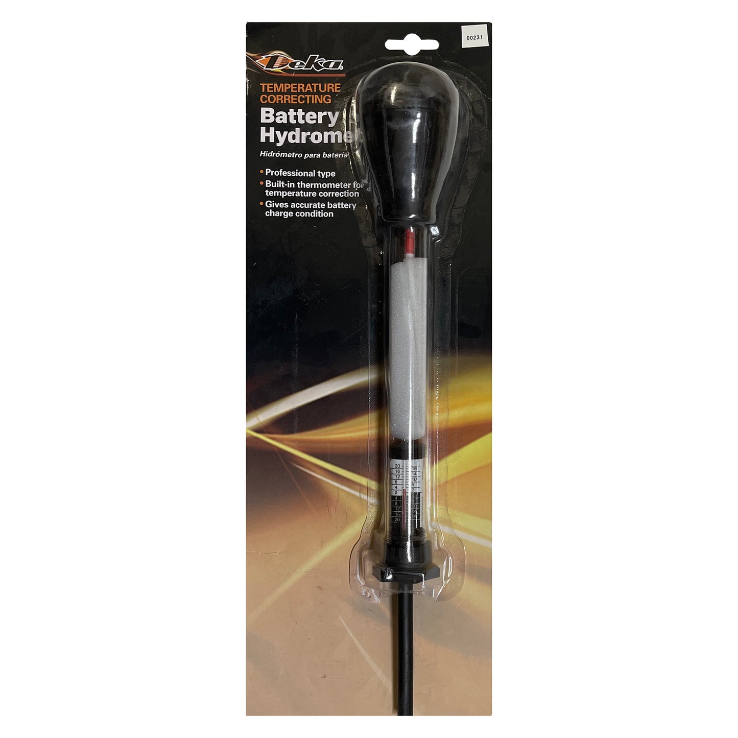 Deka East Penn 00231 Glass Temperature Correcting Battery Hydrometer