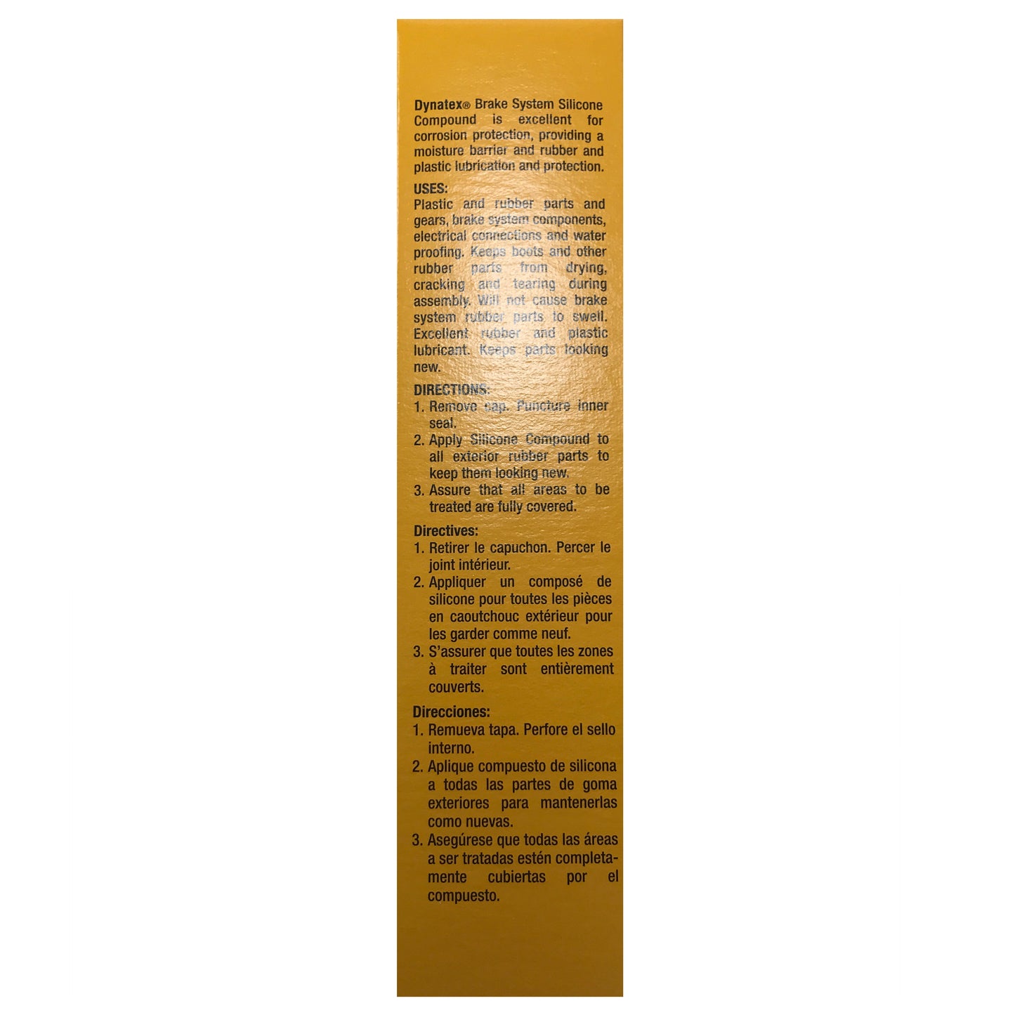 Dynatex Brake System Silicone Lubricant Compound 5.3 Oz. Tube - Boxed