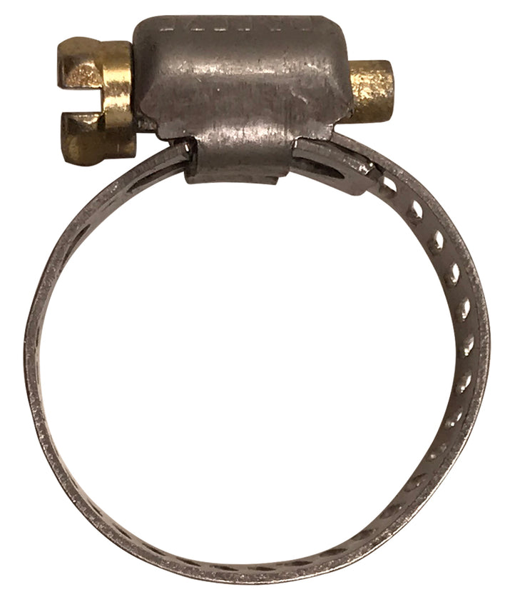 Box of 10 SAE #6 Stainless Steel Mini 7/16 - 25/32" Worm Gear Hose Clamp 5/16 Band