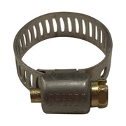 Box of 10 SAE #6 Stainless Steel Mini 7/16 - 25/32" Worm Gear Hose Clamp 5/16 Band