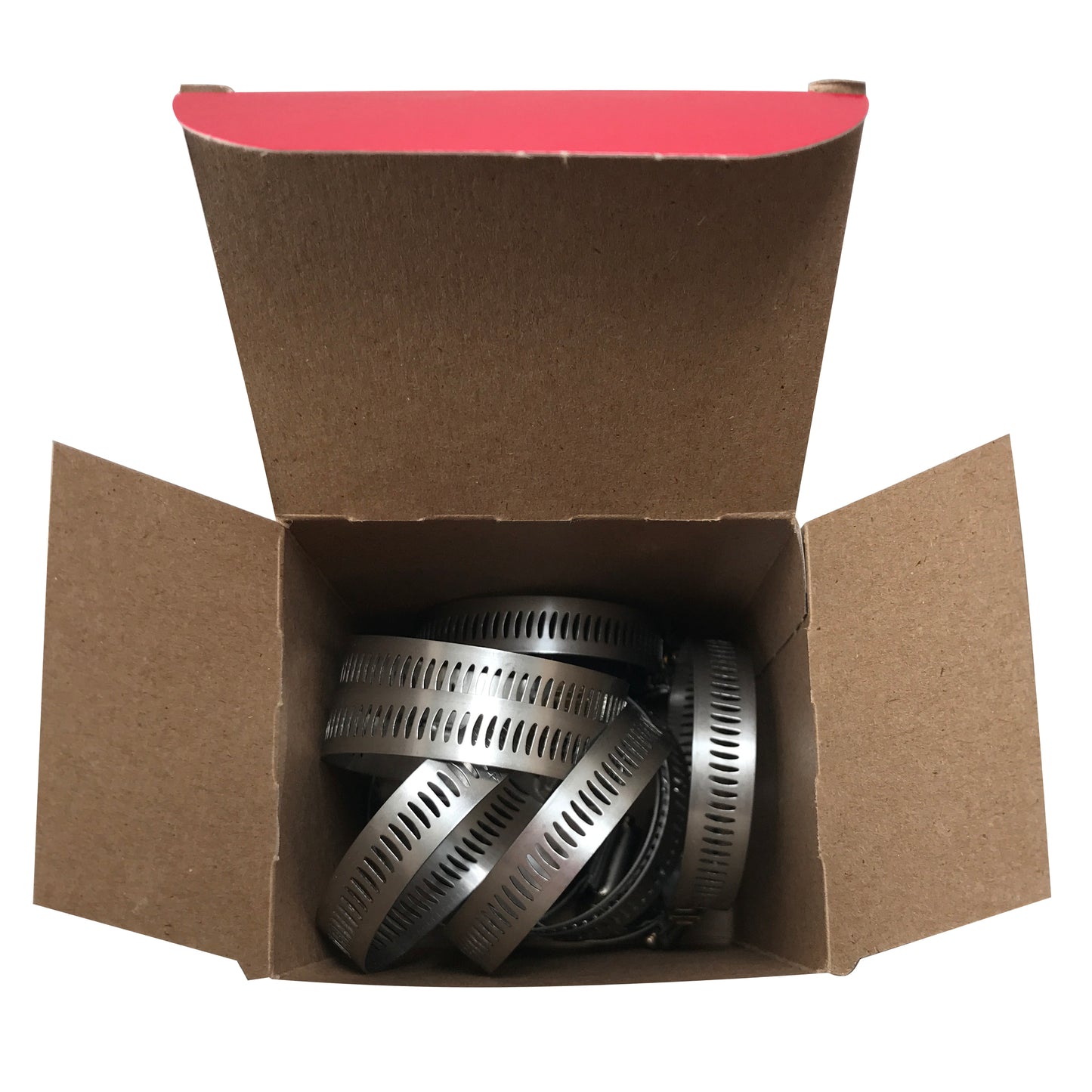 Box of 10 SAE #28 Stainless Steel 1 5/16 to 2 1/4" Worm Gear Hose Clamp 1/2 Band