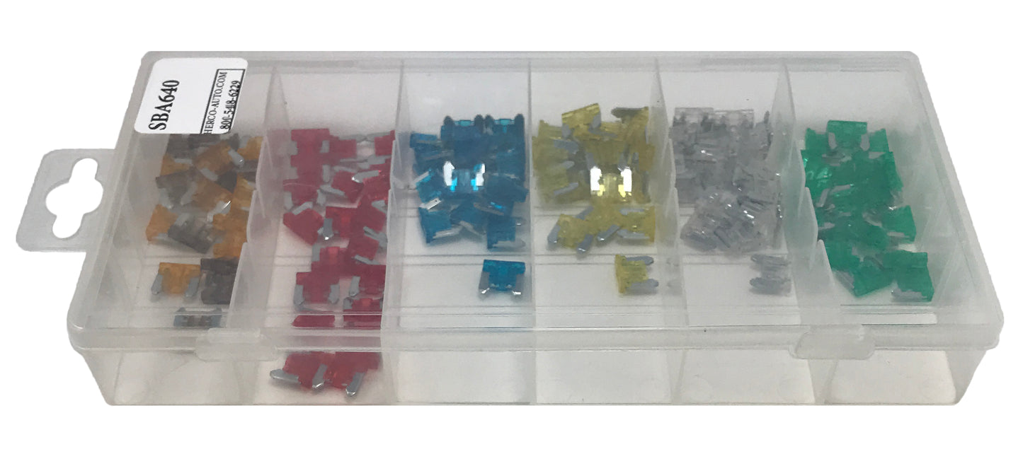 120 Piece ATLM Low Profile Mini Fuse Assortment Kit