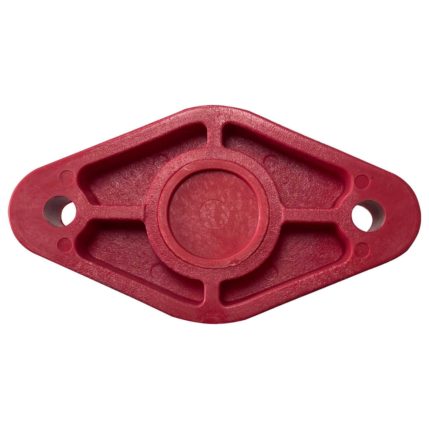 8 Point Power Distribution Post 3/8" Red With Red Insulating Boot & Clear Disc