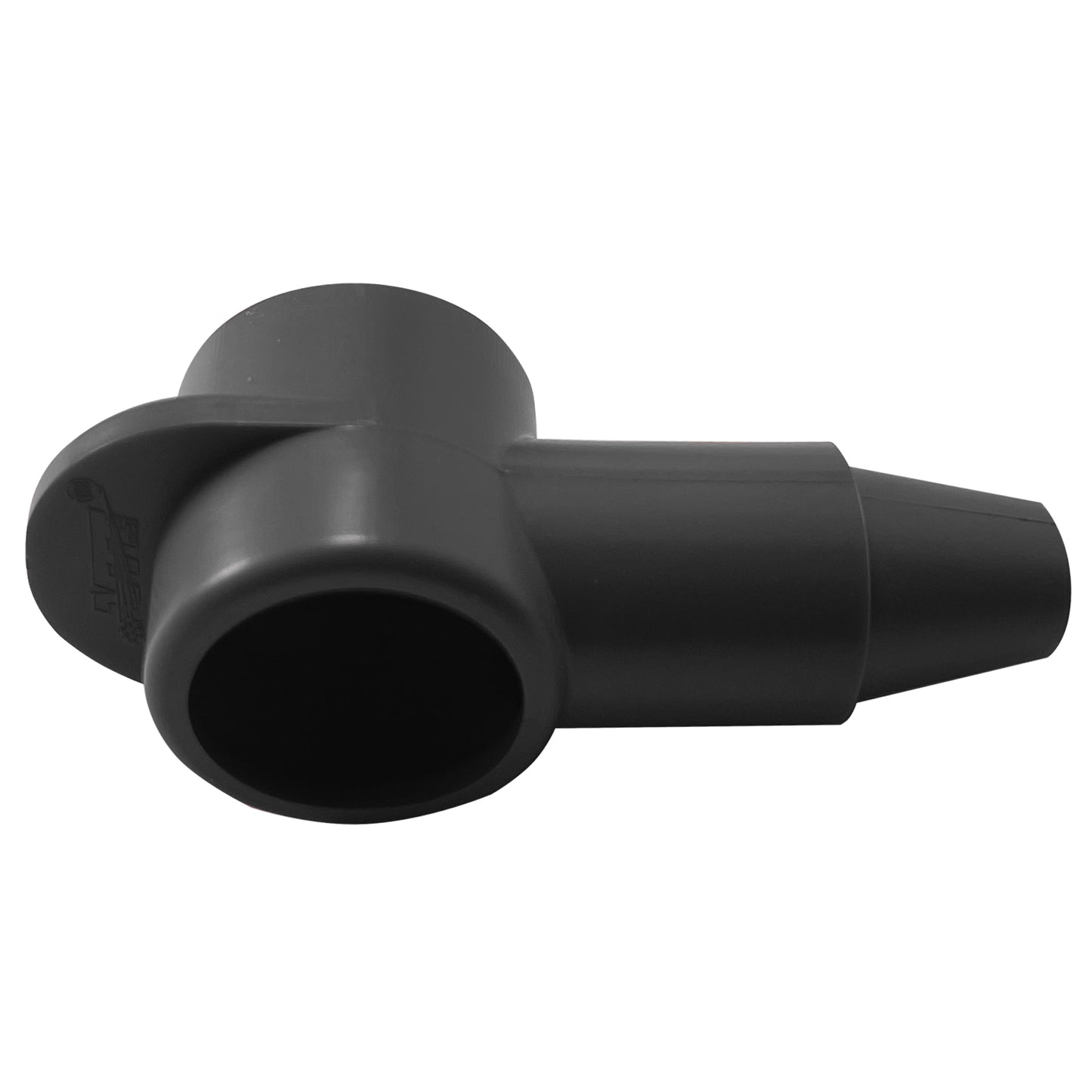 8 Point Power Distribution Post 3/8" Black With Black Insulating Boot & Clear Disc
