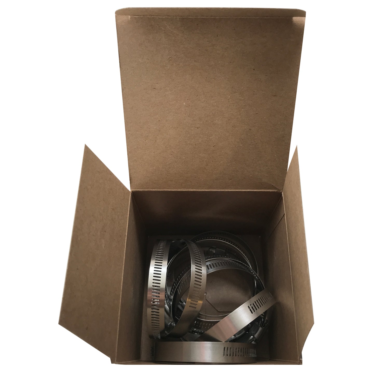 Box of 10 SAE #48 Stainless Steel 2 1/2" - 3 1/2" Worm Gear Hose Clamp 9/16 Band