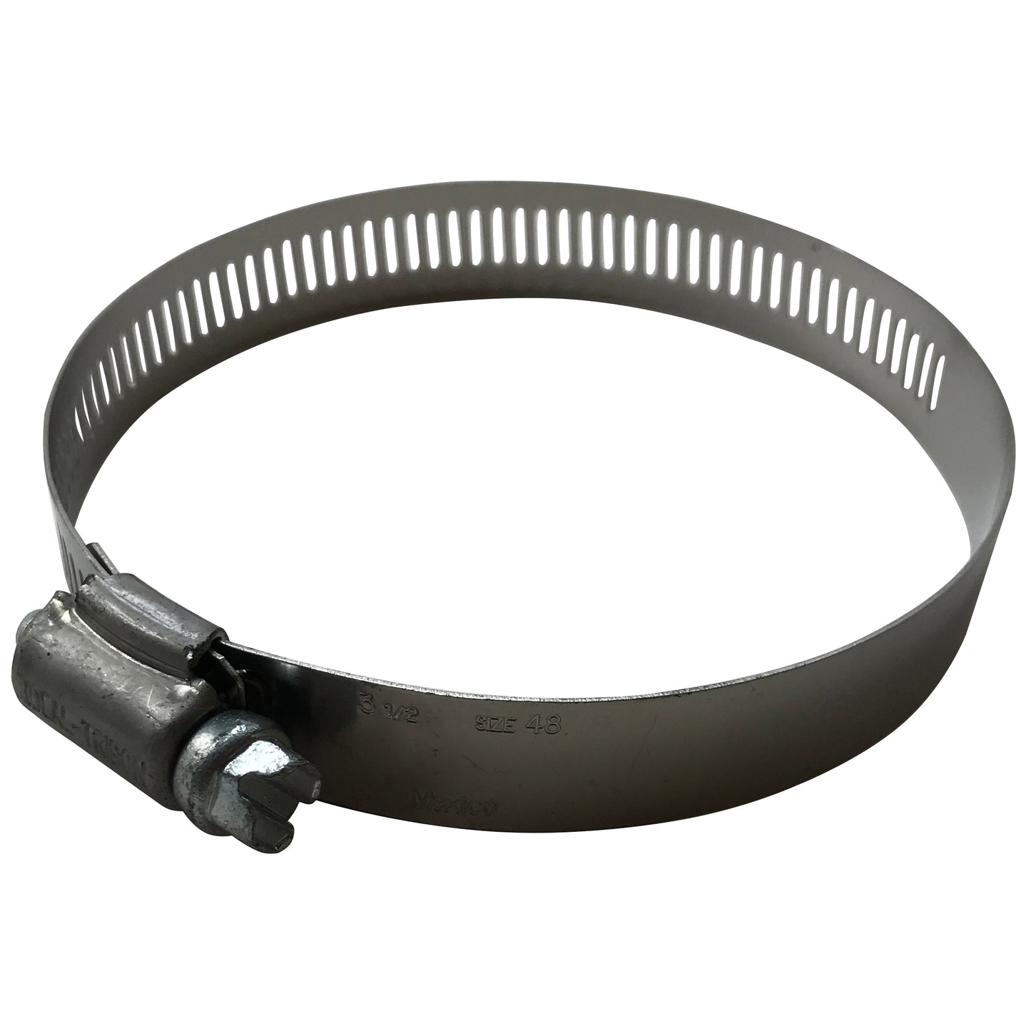 Box of 10 SAE #48 Stainless Steel 2 1/2" - 3 1/2" Worm Gear Hose Clamp 9/16 Band