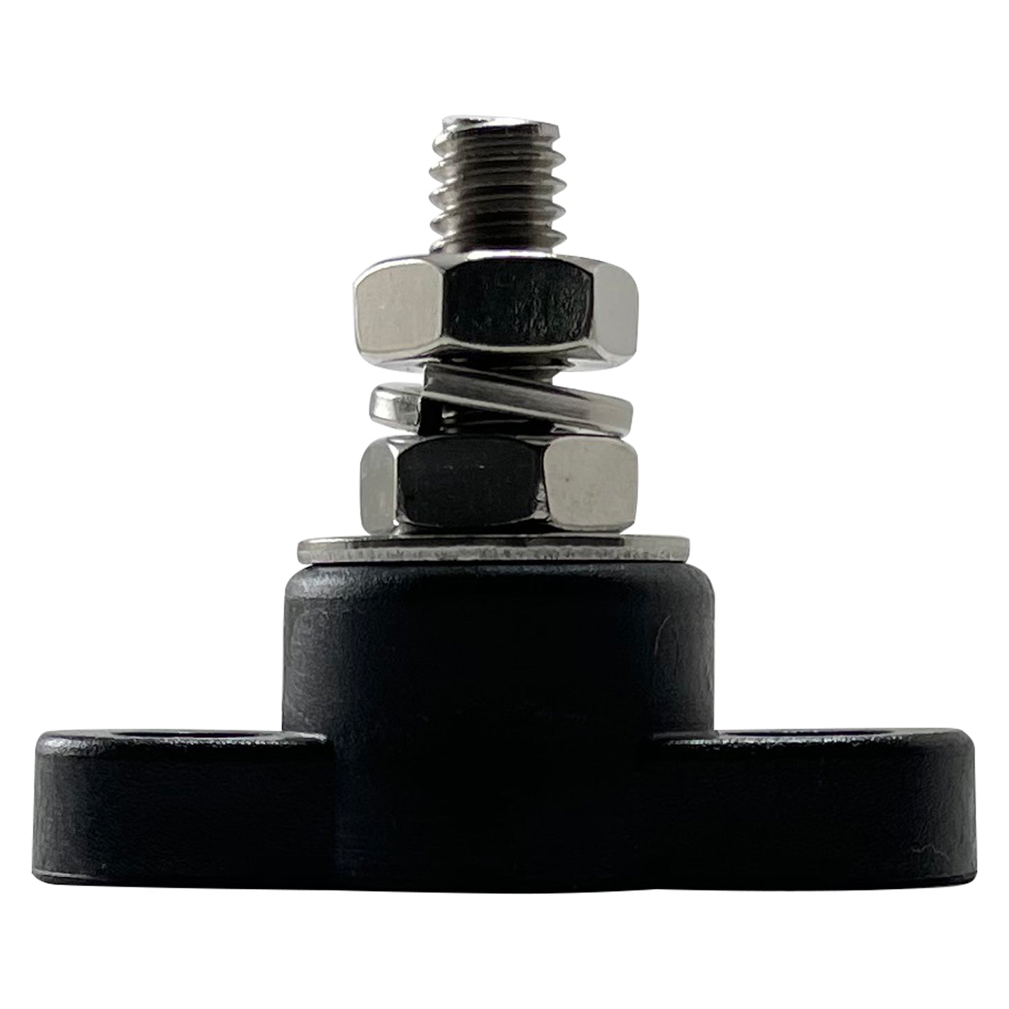 Small Base 1/4" Single Point Power Post - Black
