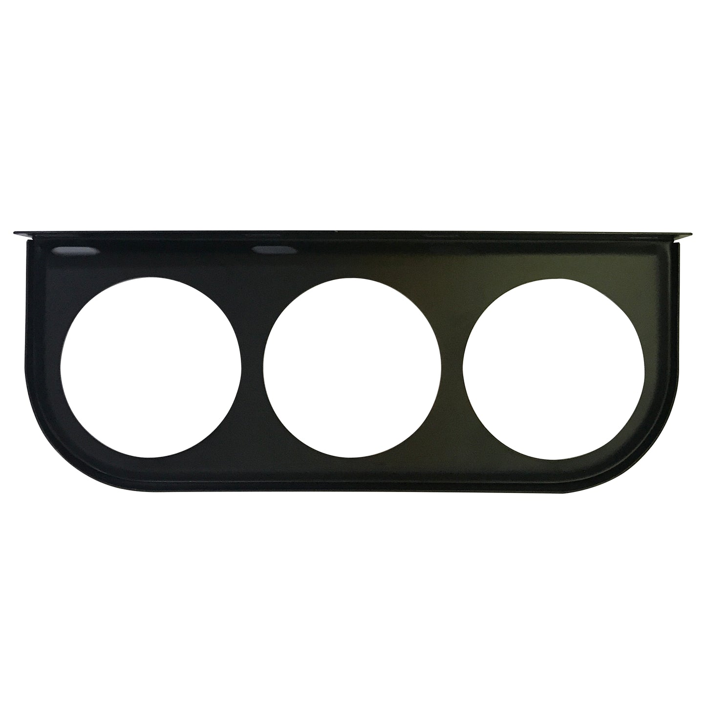 Universal Metal Black Under Dash Triple Gauge Mounting Panel 2-1/16 Inch