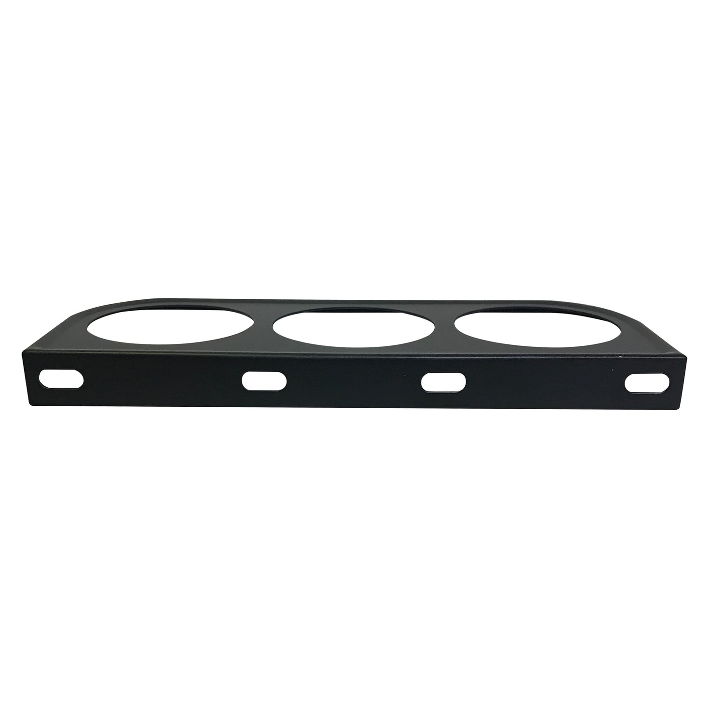 Universal Metal Black Under Dash Triple Gauge Mounting Panel 2-1/16 Inch