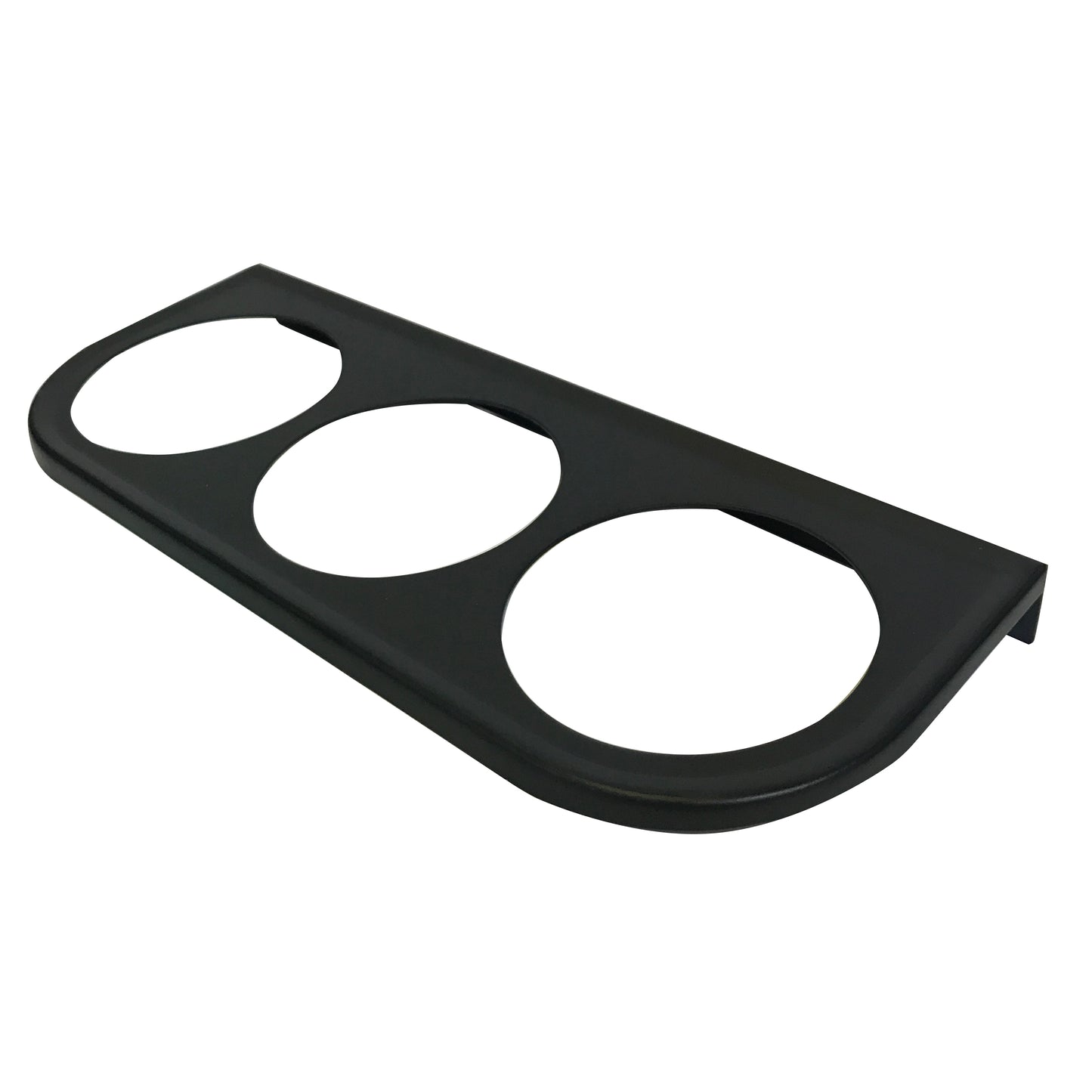 Universal Metal Black Under Dash Triple Gauge Mounting Panel 2-1/16 Inch