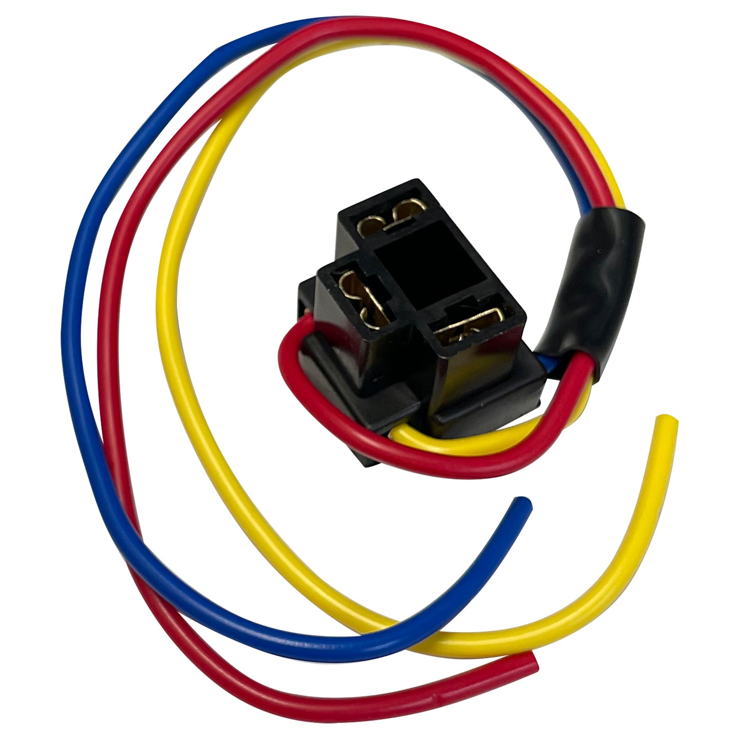 Headlamp Replacement Socket Plug Pigtail Harness Fits 9003 H4 Low Beam Bulb - 3 Wire
