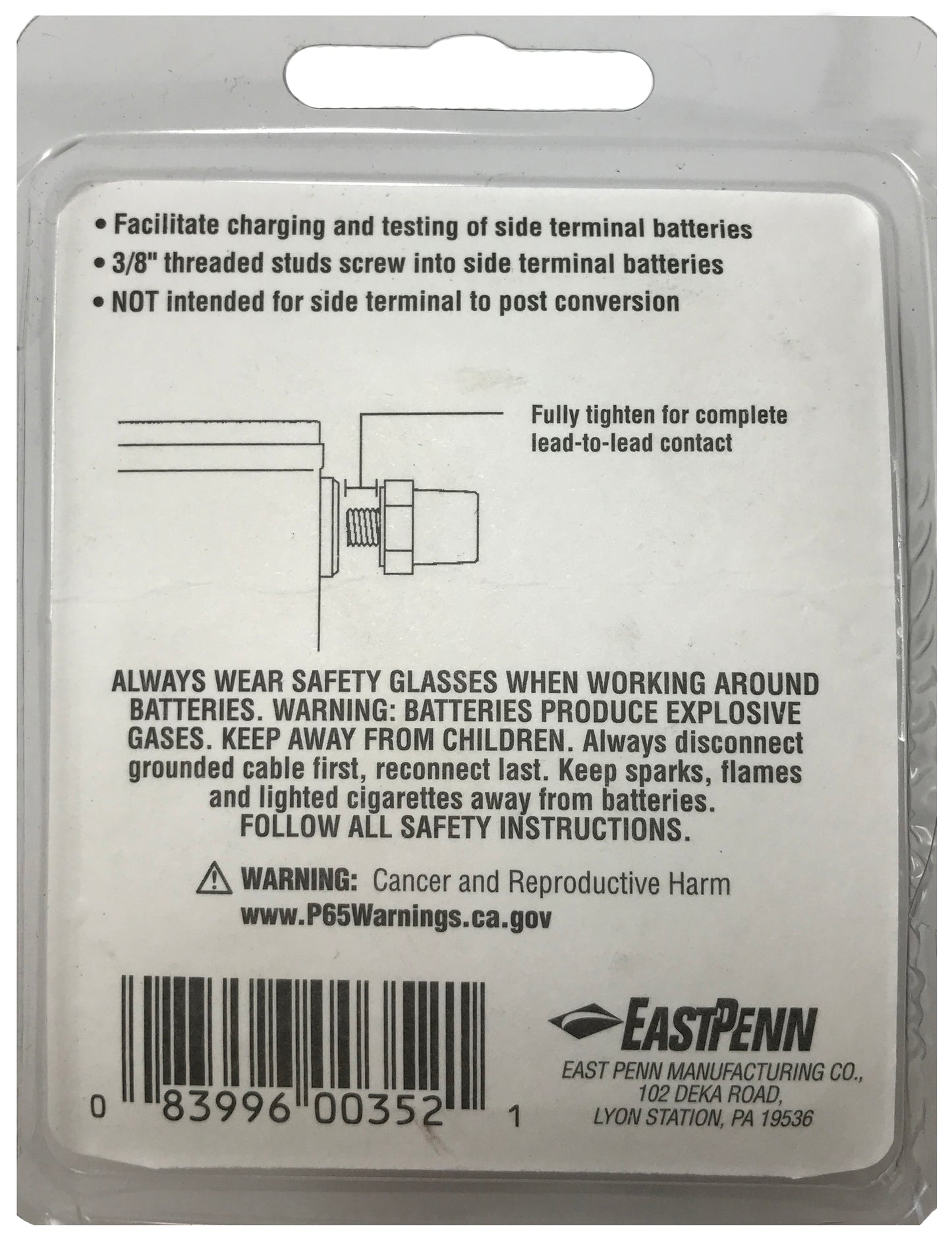 Battery Side Terminal Charging Post - 2 Pack (Negative + Positive)