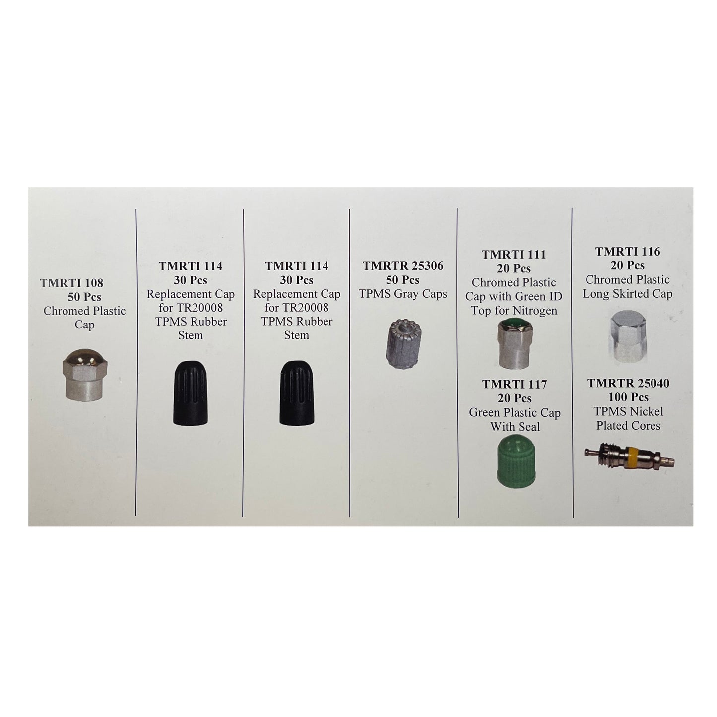 320 Piece TPMS Sealing Cap And Core Kit