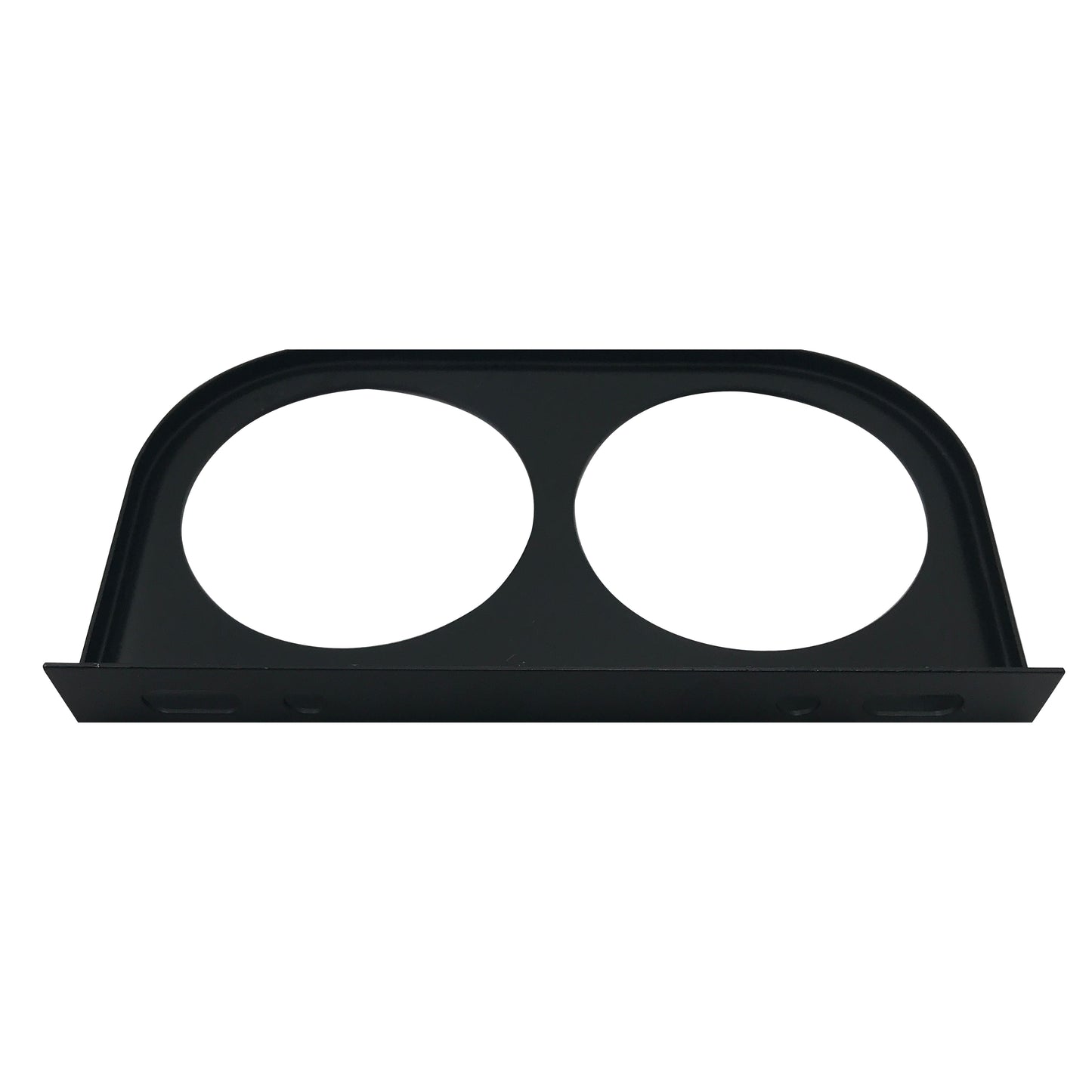 Universal Metal Black Under Dash Double Gauge Mounting Panel 2-1/16 Inch