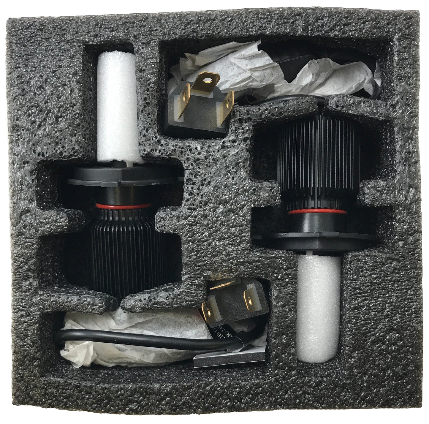 Set of LED Replacement Headlight Bulbs - H4 Dual Beam