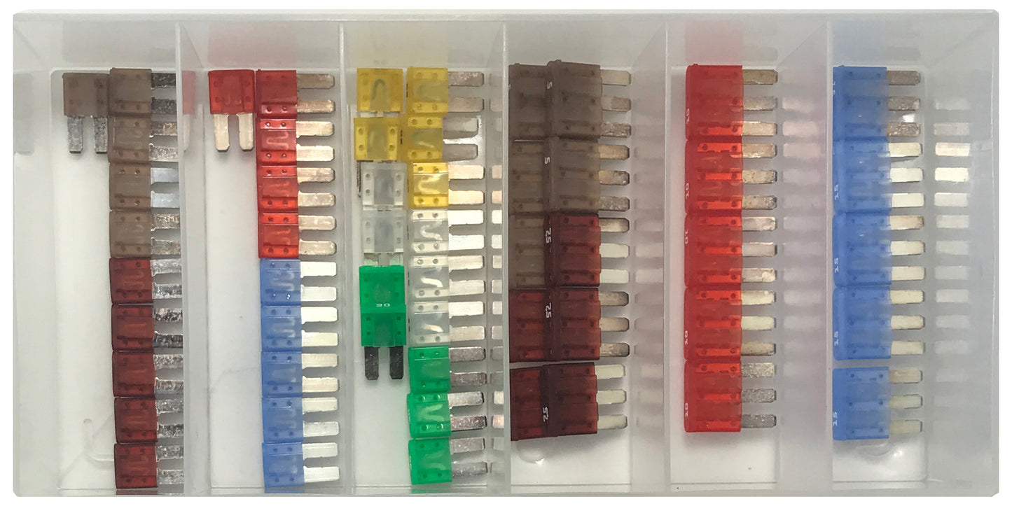 55 Piece ATR / Micro 2 & ATL / Micro 3 Blade Fuse Assortment Kit