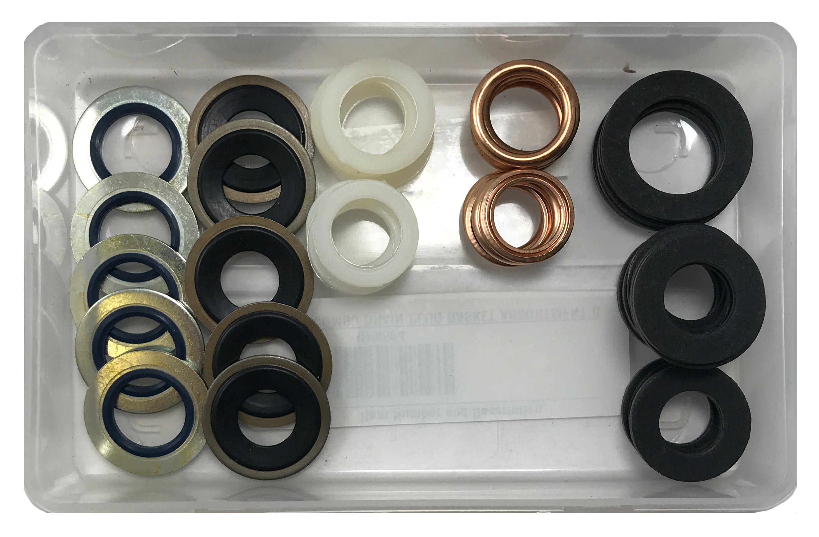 50 Piece Combo Oil Drain Plug Gasket Assortment Kit