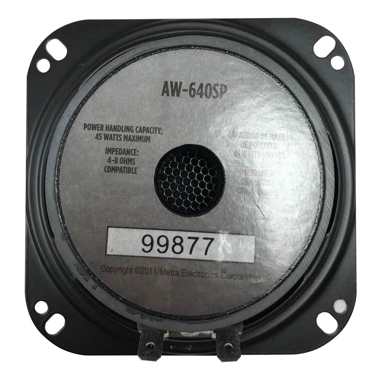 Raptor 4" OEM Replacement Dual Cone Speaker 2-Way 45 Watts 4-8 OHMS Car Audio