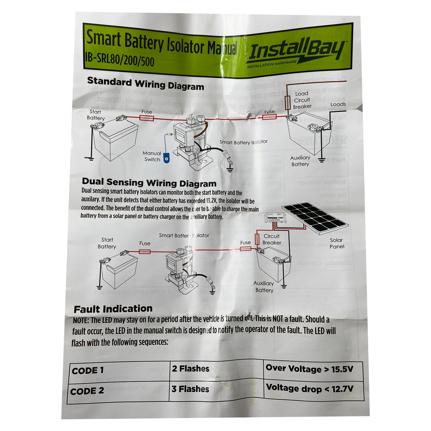 Smart Heavy Duty Battery Isolator Solenoid & Relay - 80 Amp