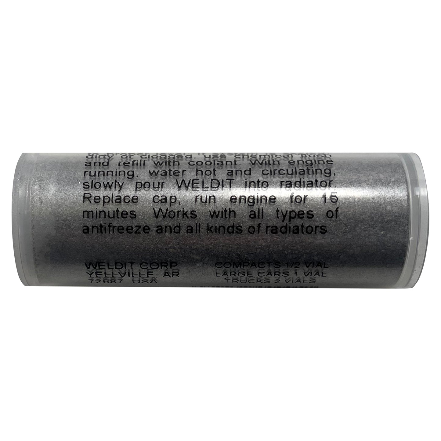 WELDIT # WS-1P Radiator Cooling System Stop Leak Sealer - 20 Gram Each - 24 Vials / Sleeve