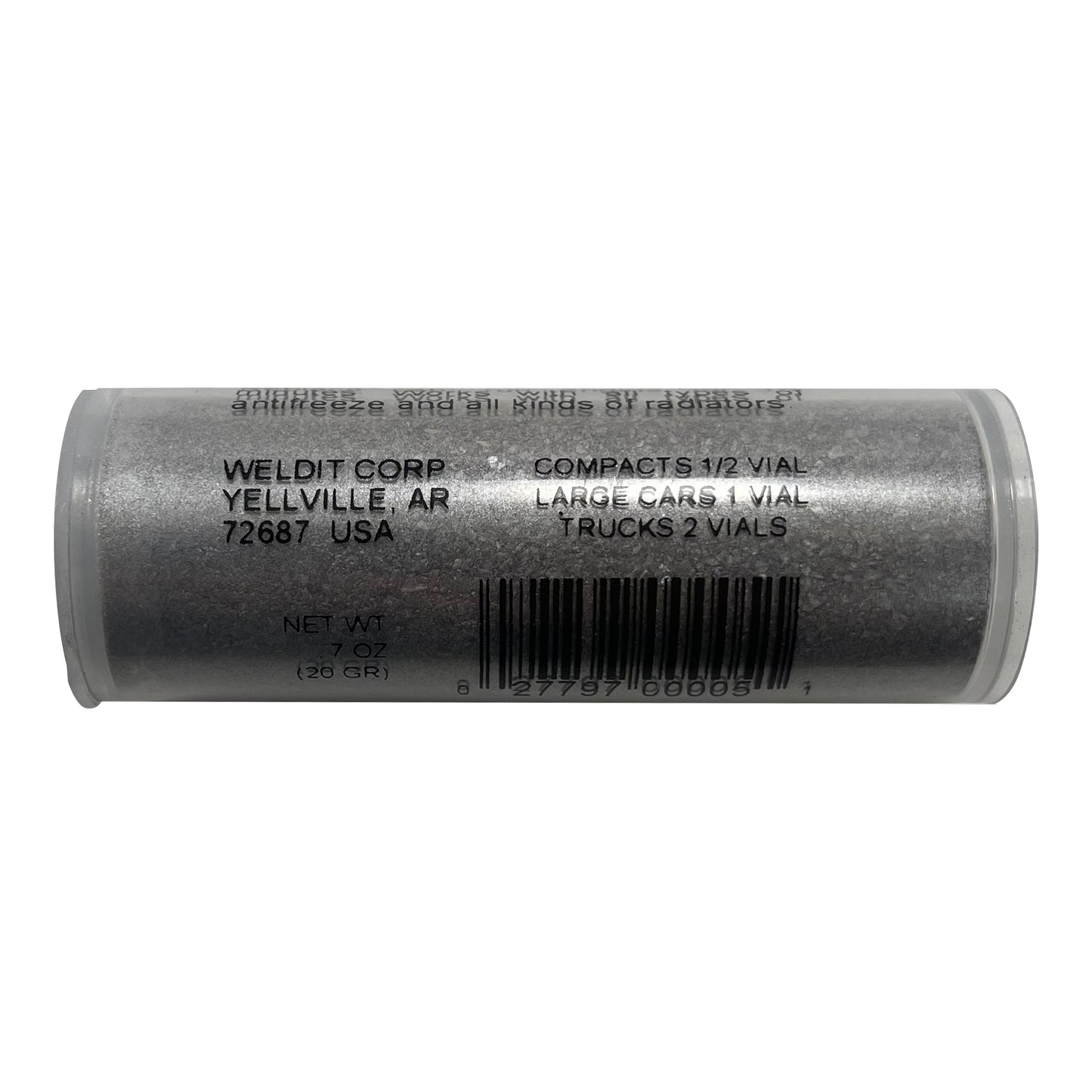 WELDIT # WS-1P Radiator Cooling System Stop Leak Sealer - 20 Gram Each - 24 Vials / Sleeve
