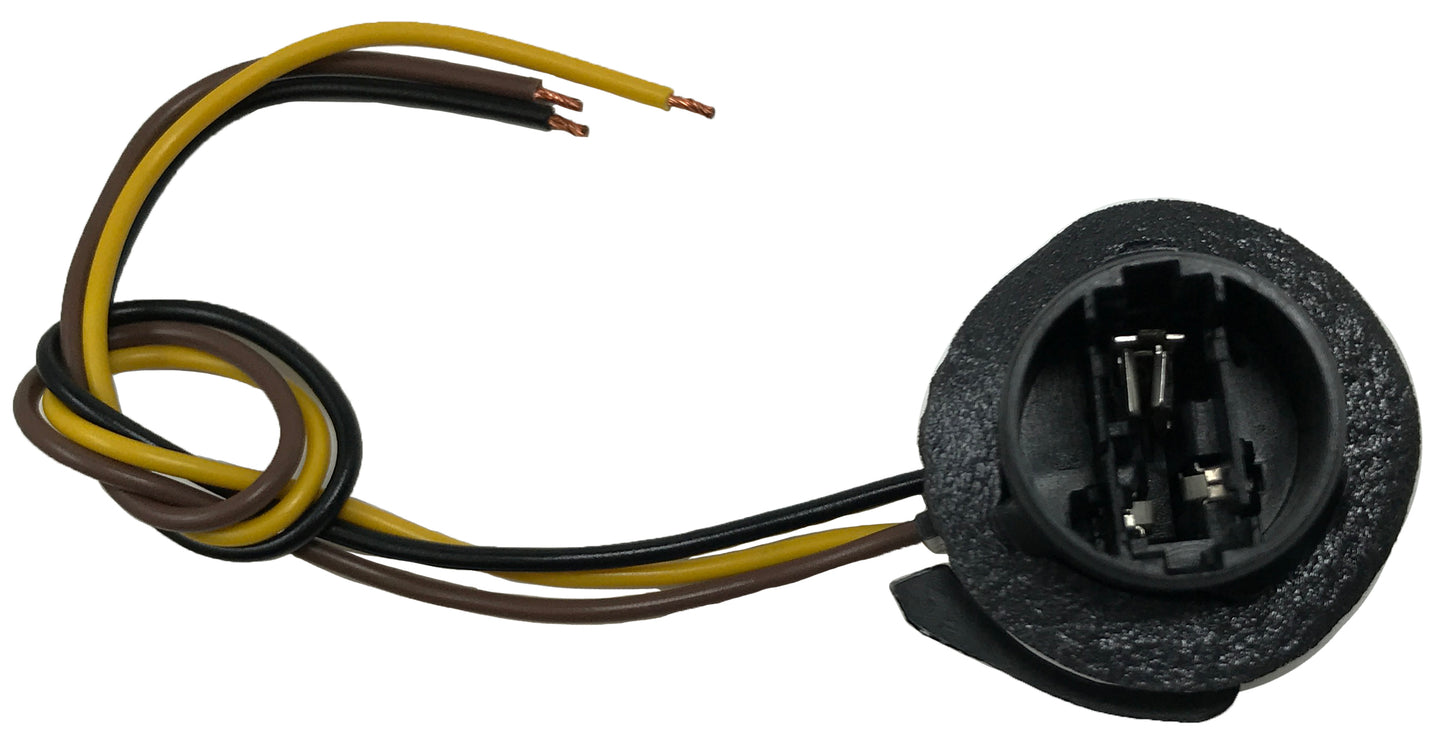 (2) Brake Tail & Turn Signal Lamp Socket Standard S-559 Light Pigtail Connector