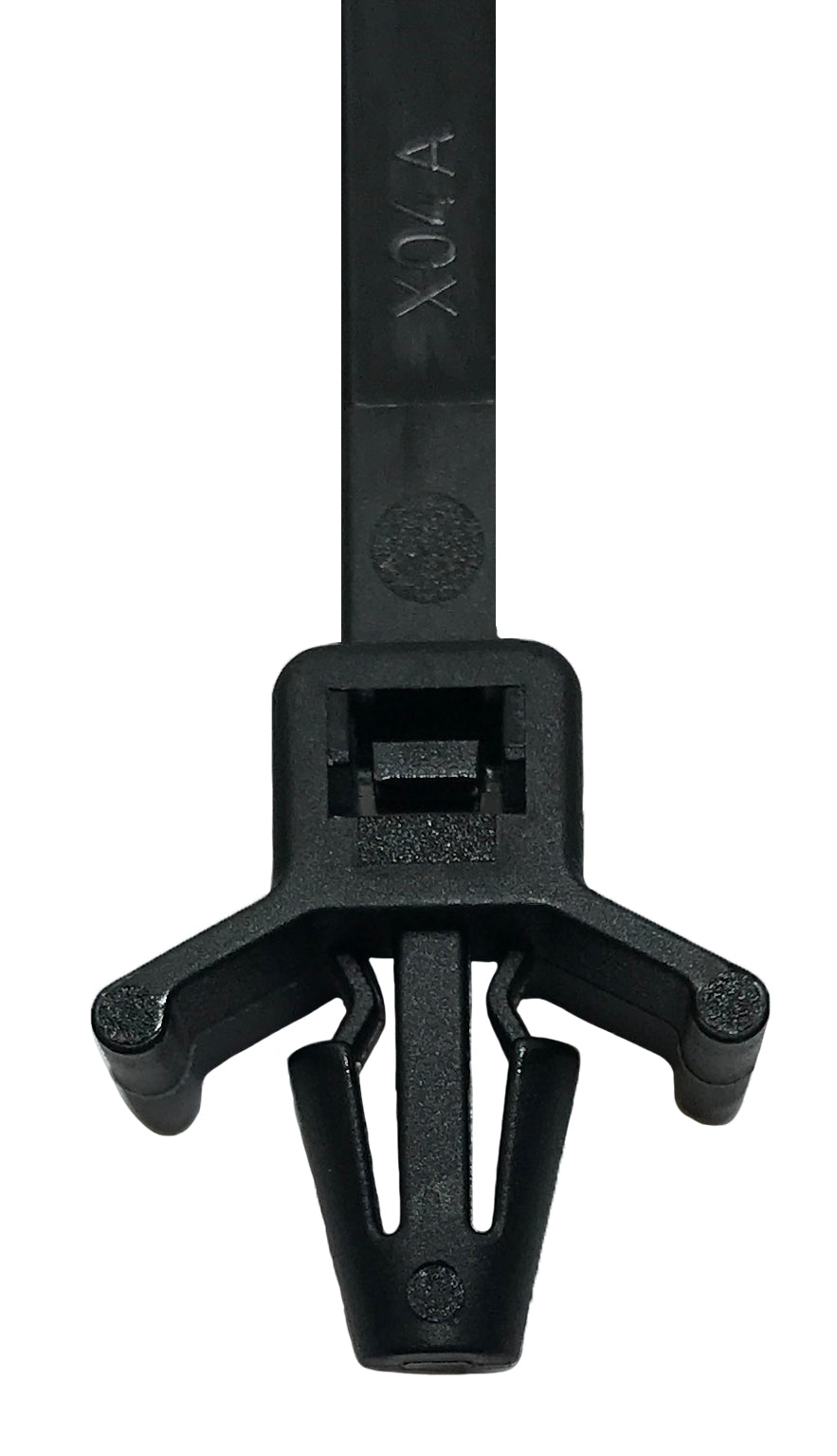 Arrow Head Push Mount Black 7" Inch Cable Ties 50 lbs - 100 Pack