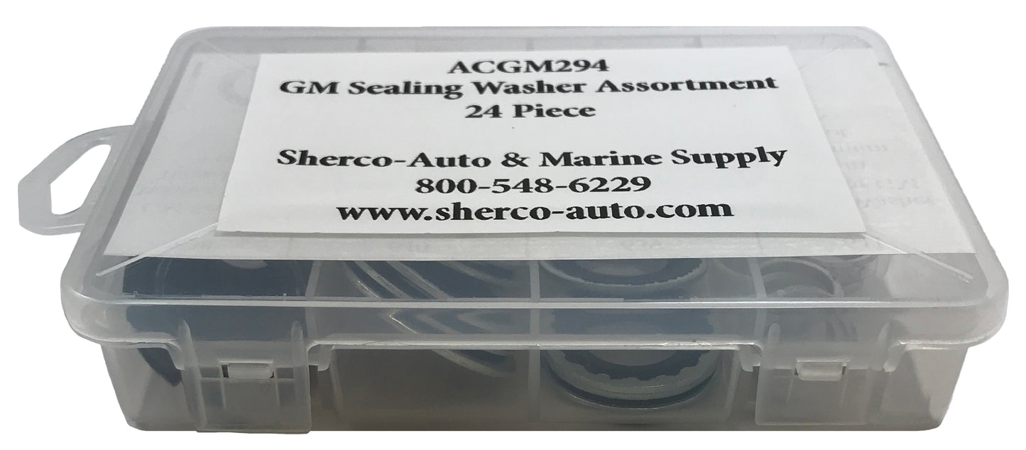24 Piece Top 3 GM Sealing Washer Assortment