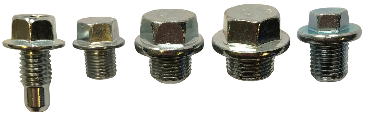 10 Piece Metric Oil Drain Plug Assortment - 12mm to 18mm