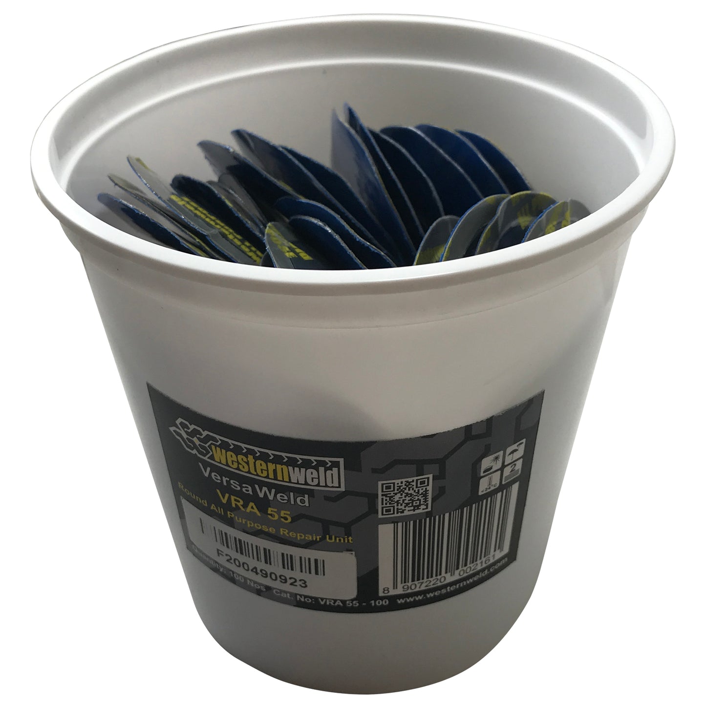 Western Weld 100 Pieces 2-1/8" Medium Round Reinforced Tire Repair Patch Pale - USA