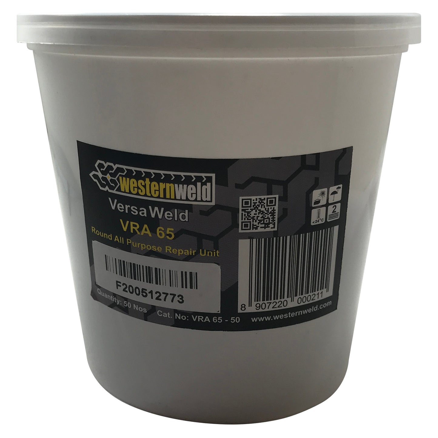 Western Weld 50 Pieces of 2-5/8" Large Round Reinforced Tire Repair Patch Pale - USA