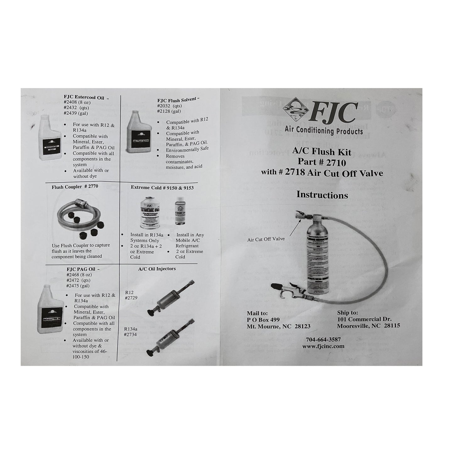 FJC Flush Gun with Flow Control Valve & Turbulent Flow Spray Head Air Compressor Adapter Kit