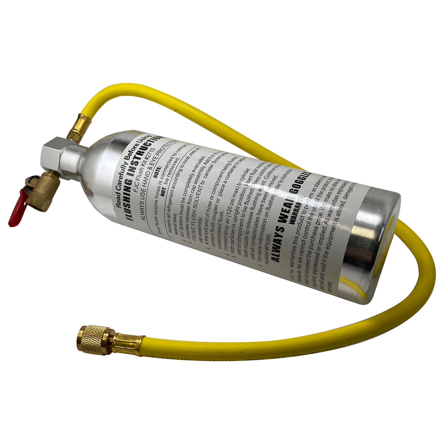 FJC Flush Gun with Flow Control Valve & Turbulent Flow Spray Head Air Compressor Adapter Kit