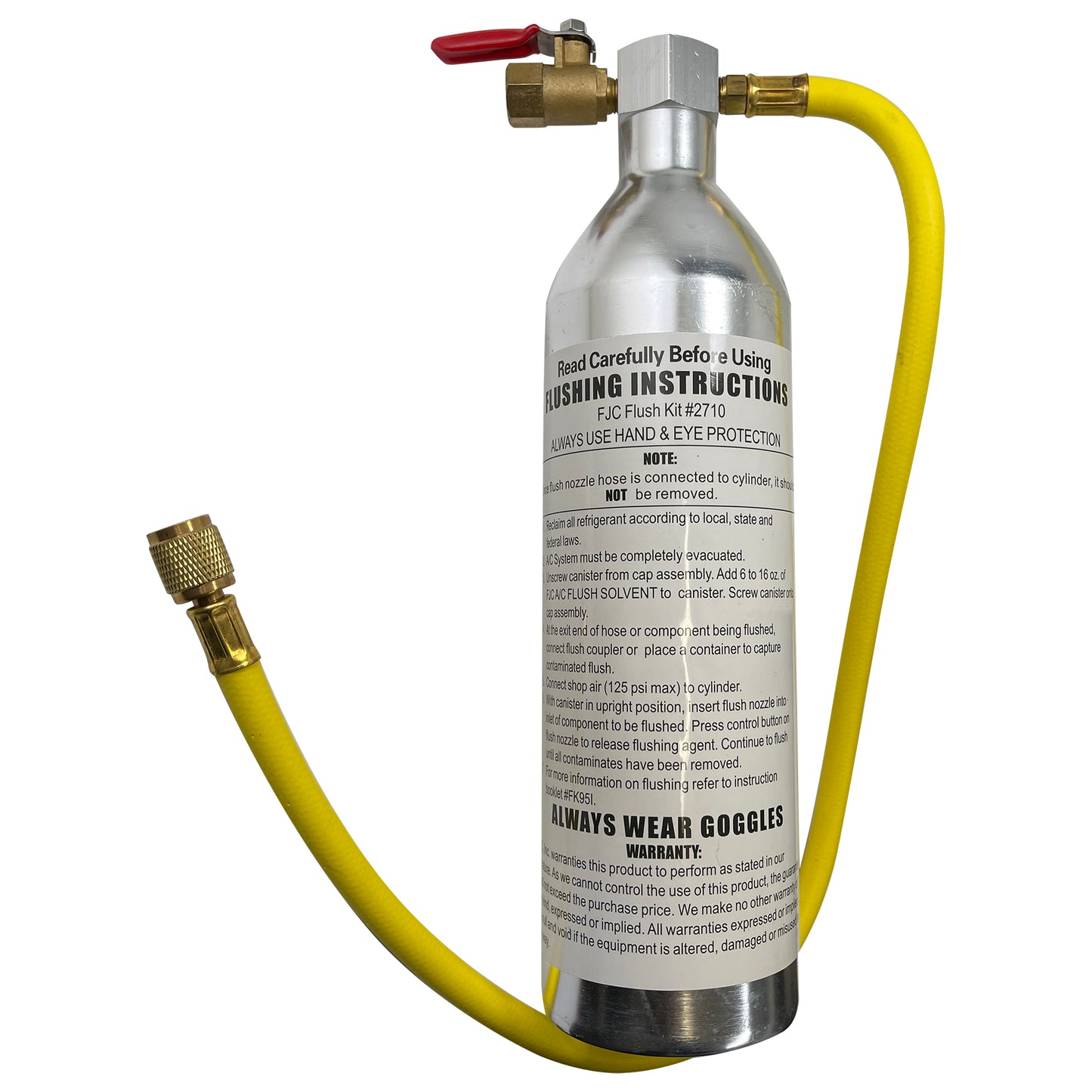 FJC Flush Gun with Flow Control Valve & Turbulent Flow Spray Head Air Compressor Adapter Kit