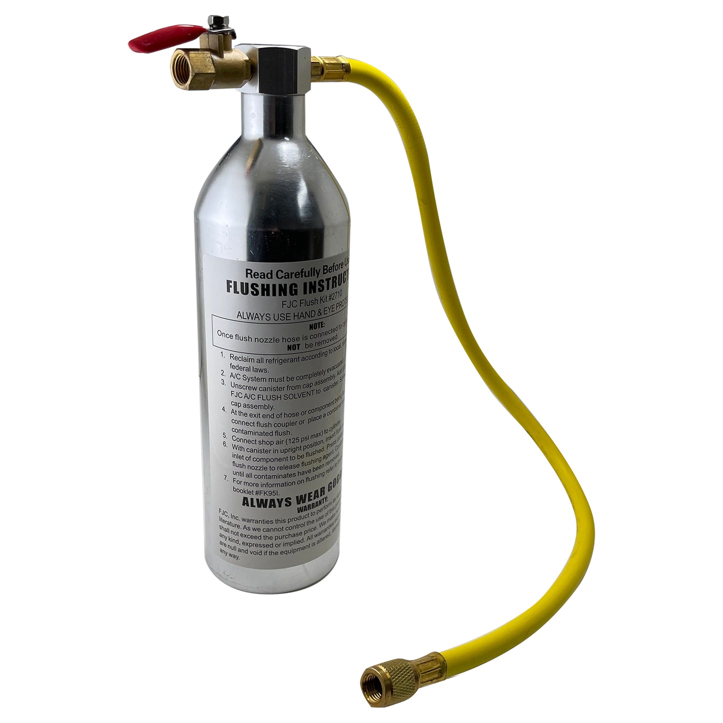 FJC Flush Gun with Flow Control Valve & Turbulent Flow Spray Head Air Compressor Adapter Kit