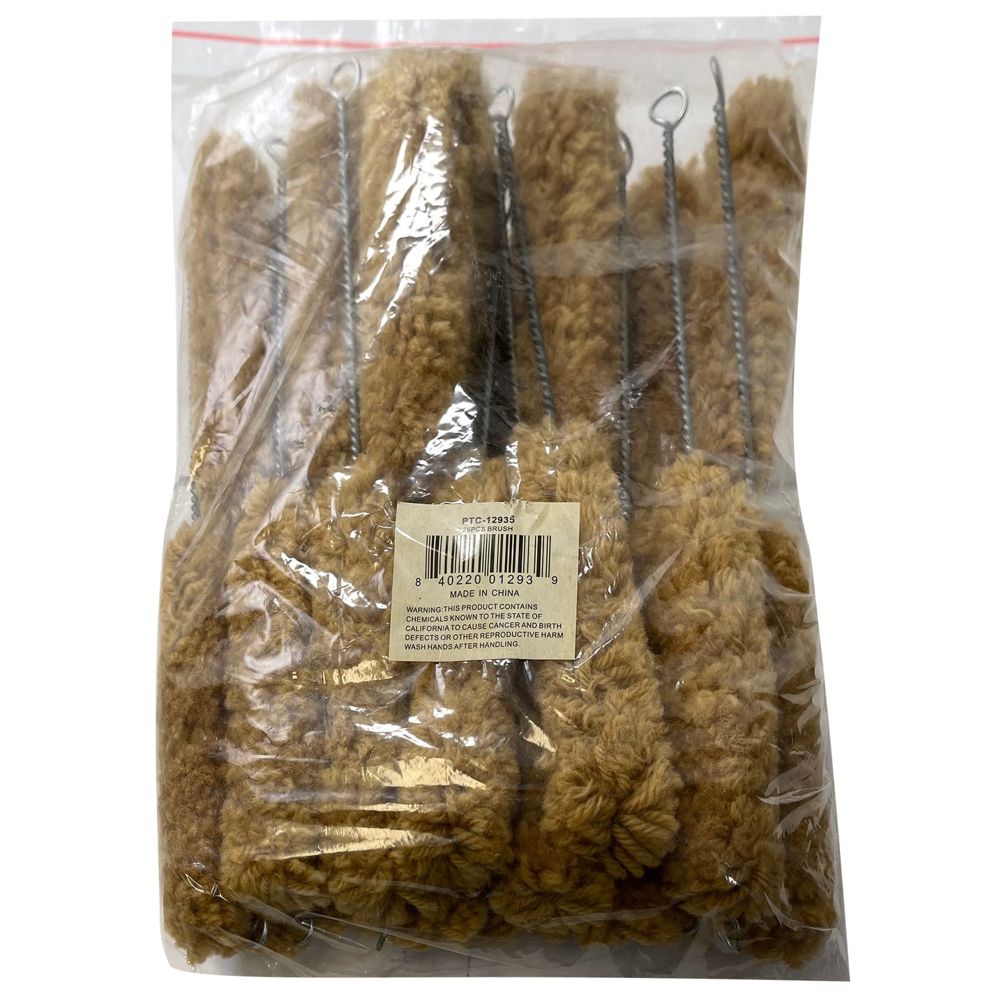 Extra Soft 9" Tube Brush Tire Swab - 25 Pack