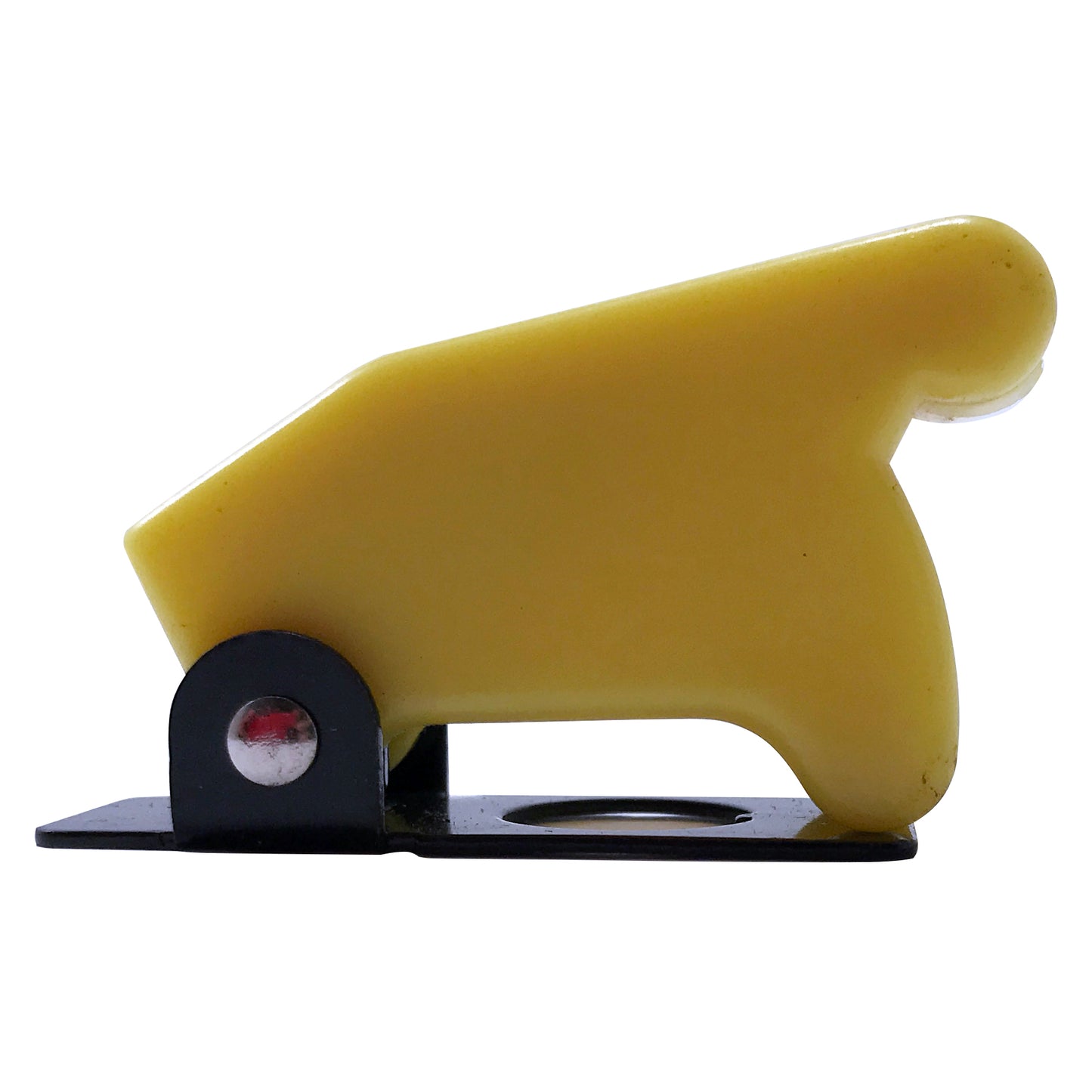Yellow Flip Up Toggle Switch Guard Safety Cover - Aircraft Style