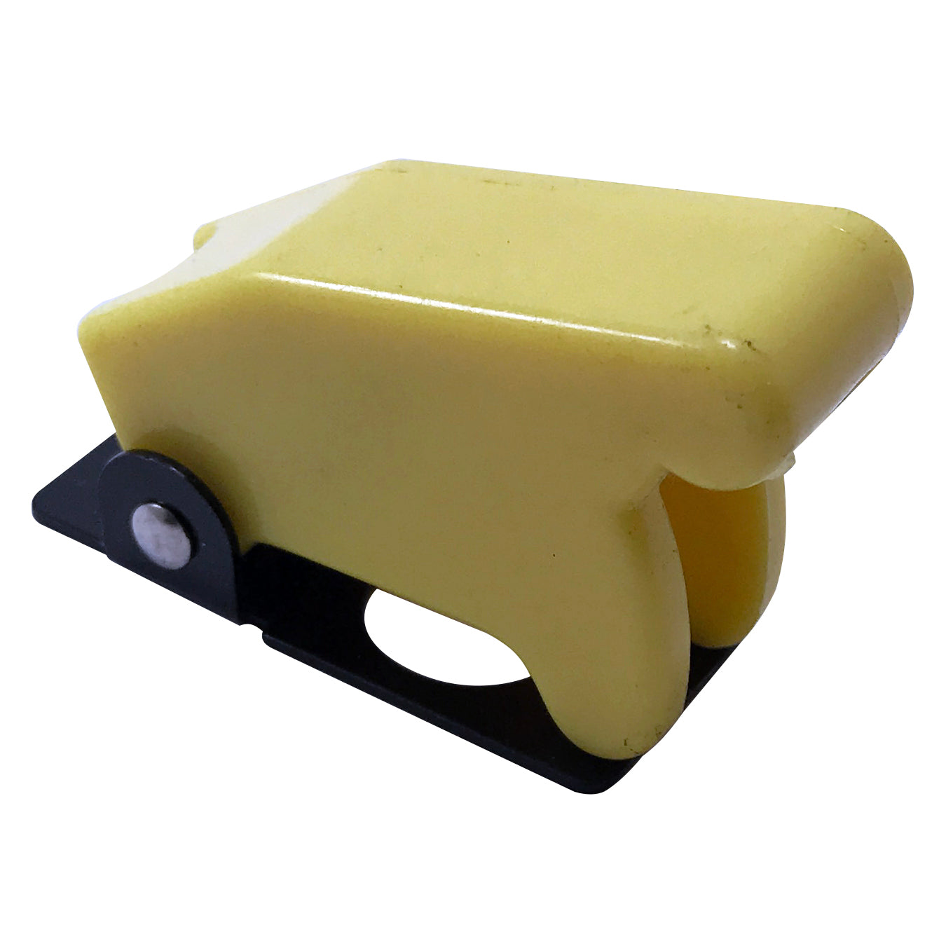 Yellow Flip Up Toggle Switch Guard Safety Cover - Aircraft Style