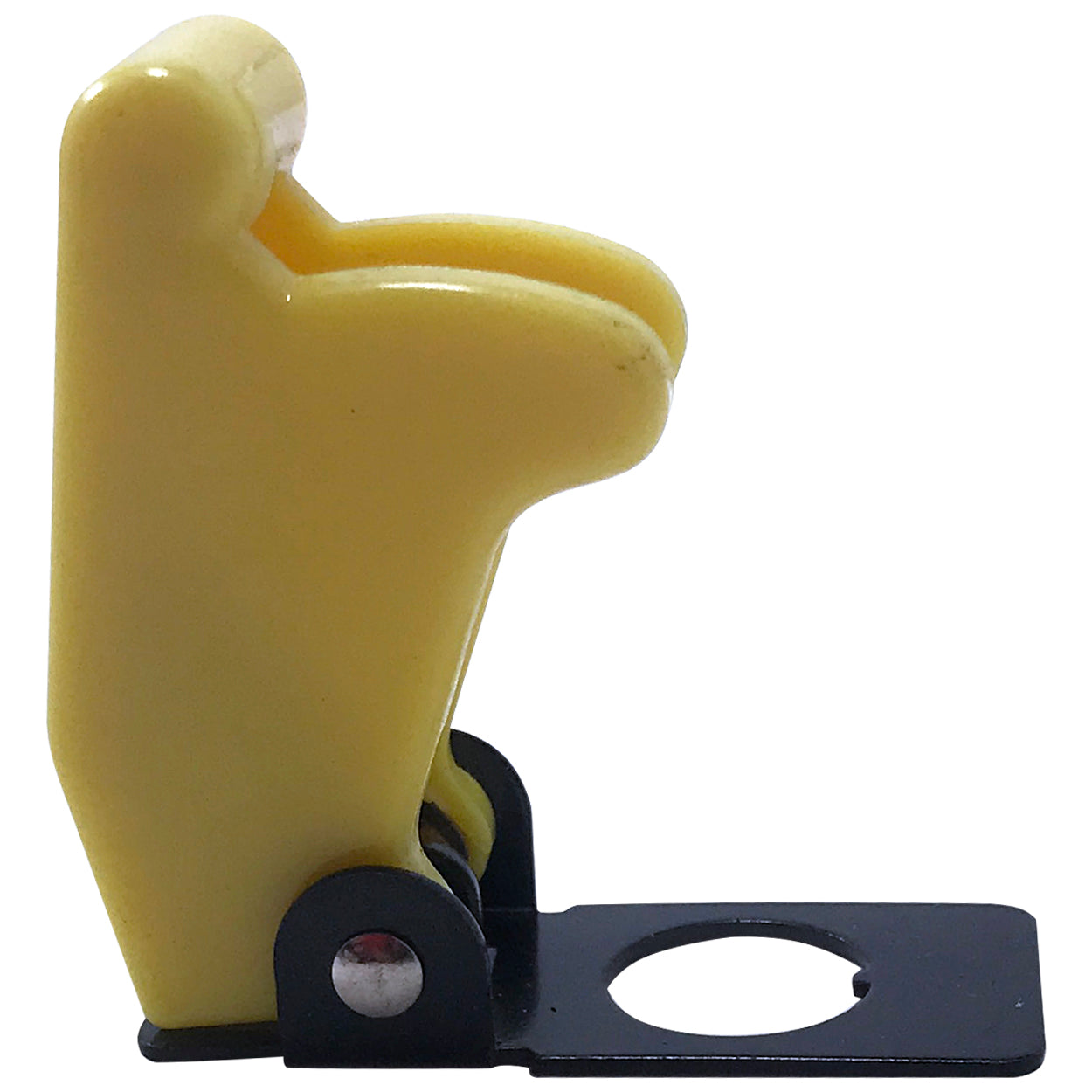 Yellow Flip Up Toggle Switch Guard Safety Cover - Aircraft Style